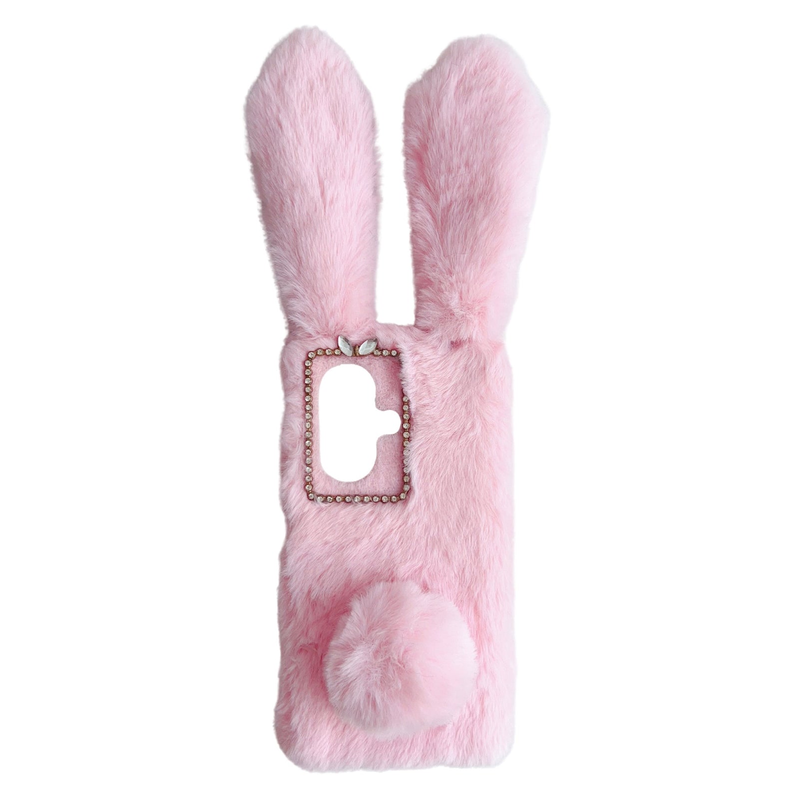 For OnePlus Nord CE3 5G Case Flexible TPU Bunny Ears Furry Hairball Phone Cover