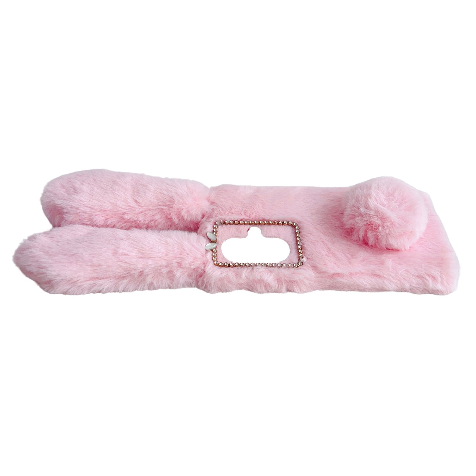 For OnePlus Nord CE3 5G Case Flexible TPU Bunny Ears Furry Hairball Phone Cover