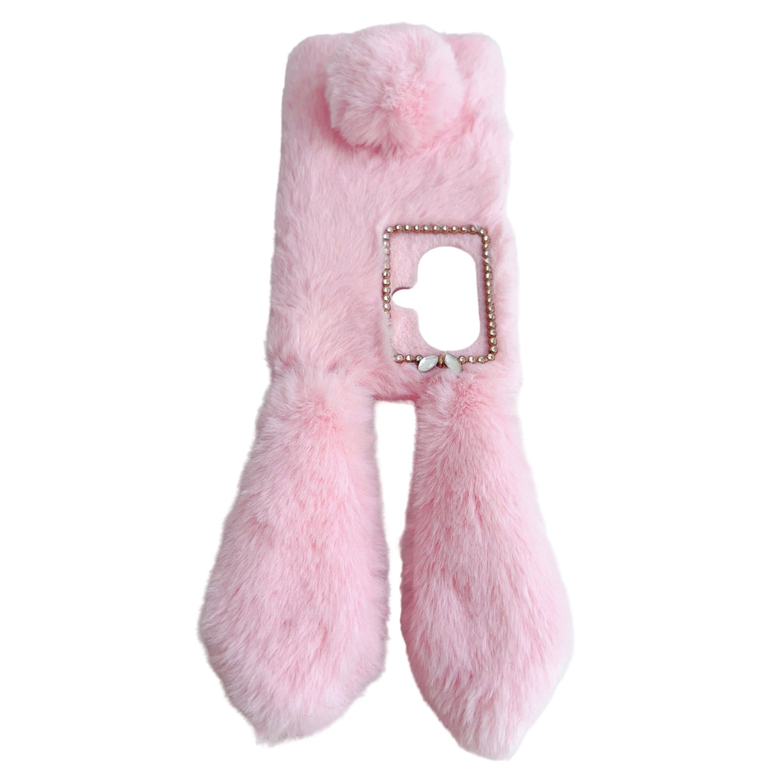 For OnePlus Nord CE3 5G Case Flexible TPU Bunny Ears Furry Hairball Phone Cover