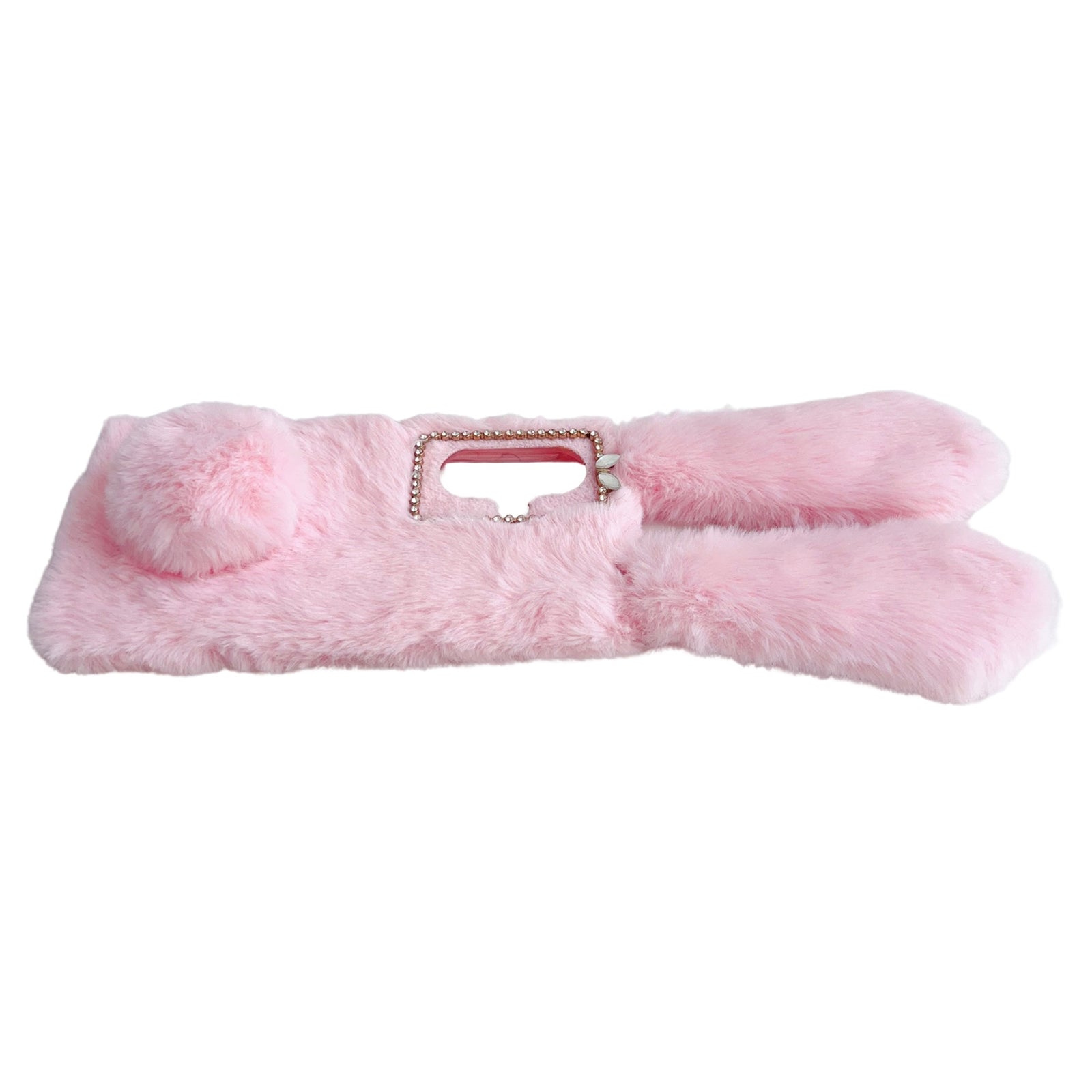 For OnePlus Nord CE3 5G Case Flexible TPU Bunny Ears Furry Hairball Phone Cover