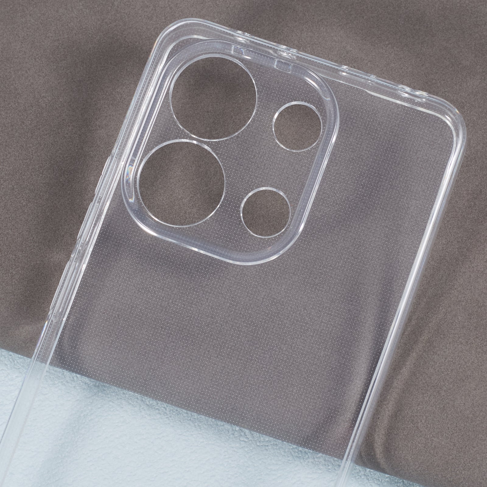 For Xiaomi Redmi Note 13 4G TPU Case Clear Watermark-Free 2.0mm Protective Phone Shell