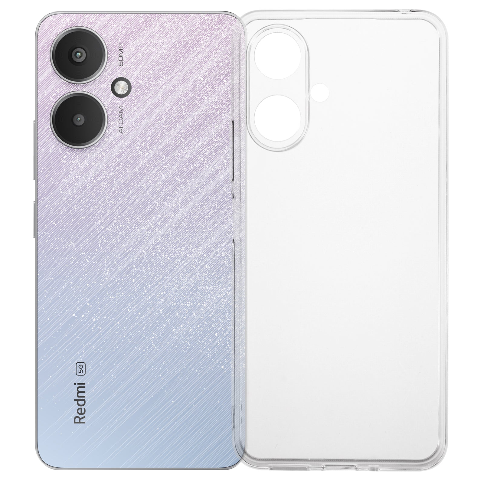 For Xiaomi Redmi 13C 5G Case 2.0mm TPU Flexible Phone Cover Watermark-free