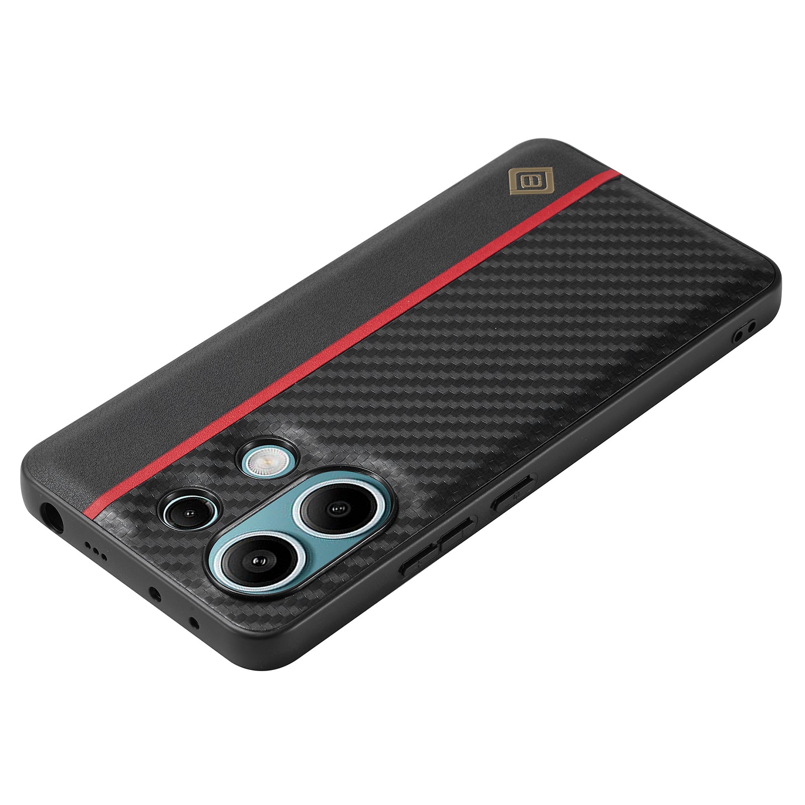 LC.IMEEKE For Xiaomi Redmi Note 13 4G Case Leather+TPU+EVA Cover Carbon Fiber Texture