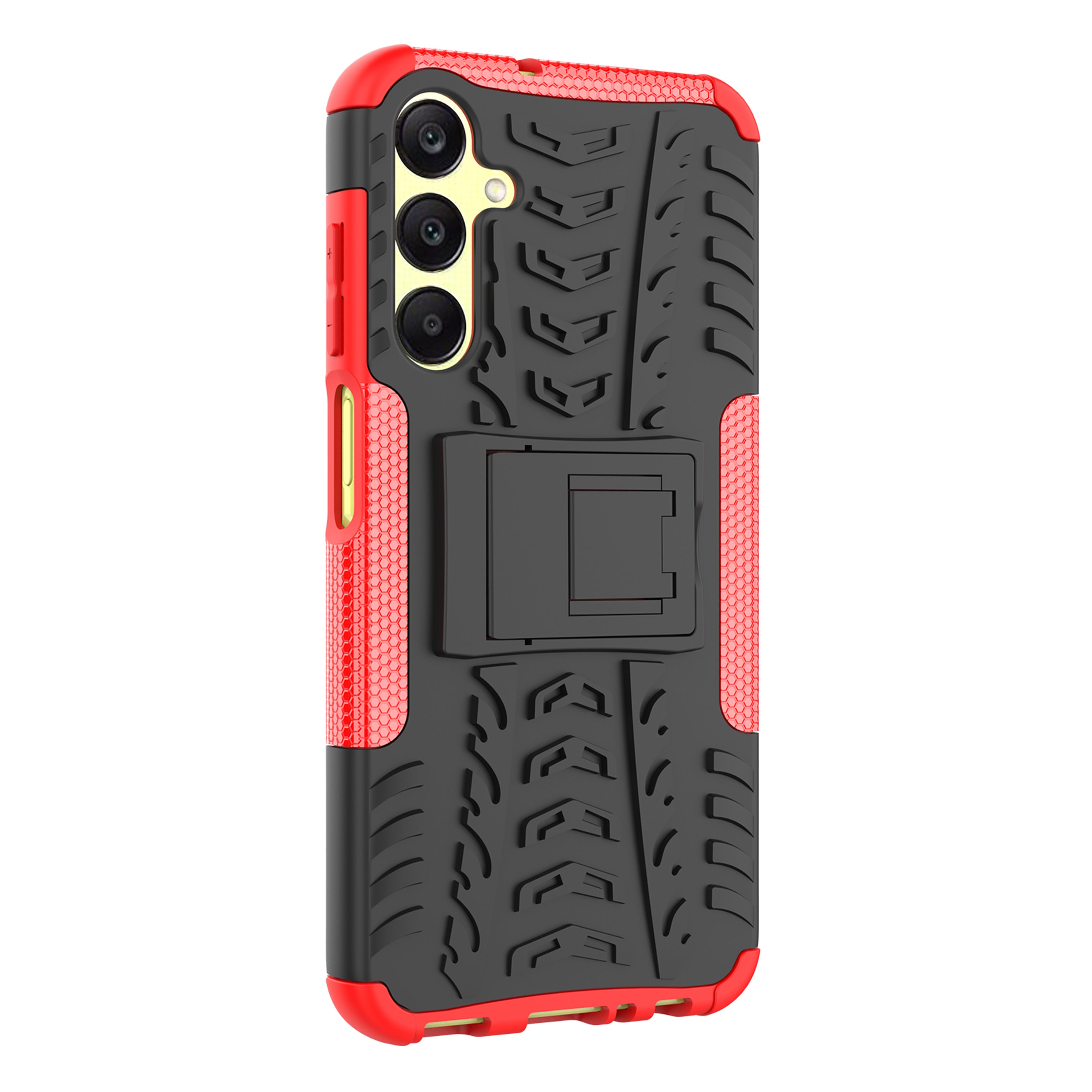 For Samsung Galaxy A25 5G (Global) (161.0 x 76.5 x 8.3mm) Case PC+TPU 2-in-1 Tire Texture Cover with Kickstand