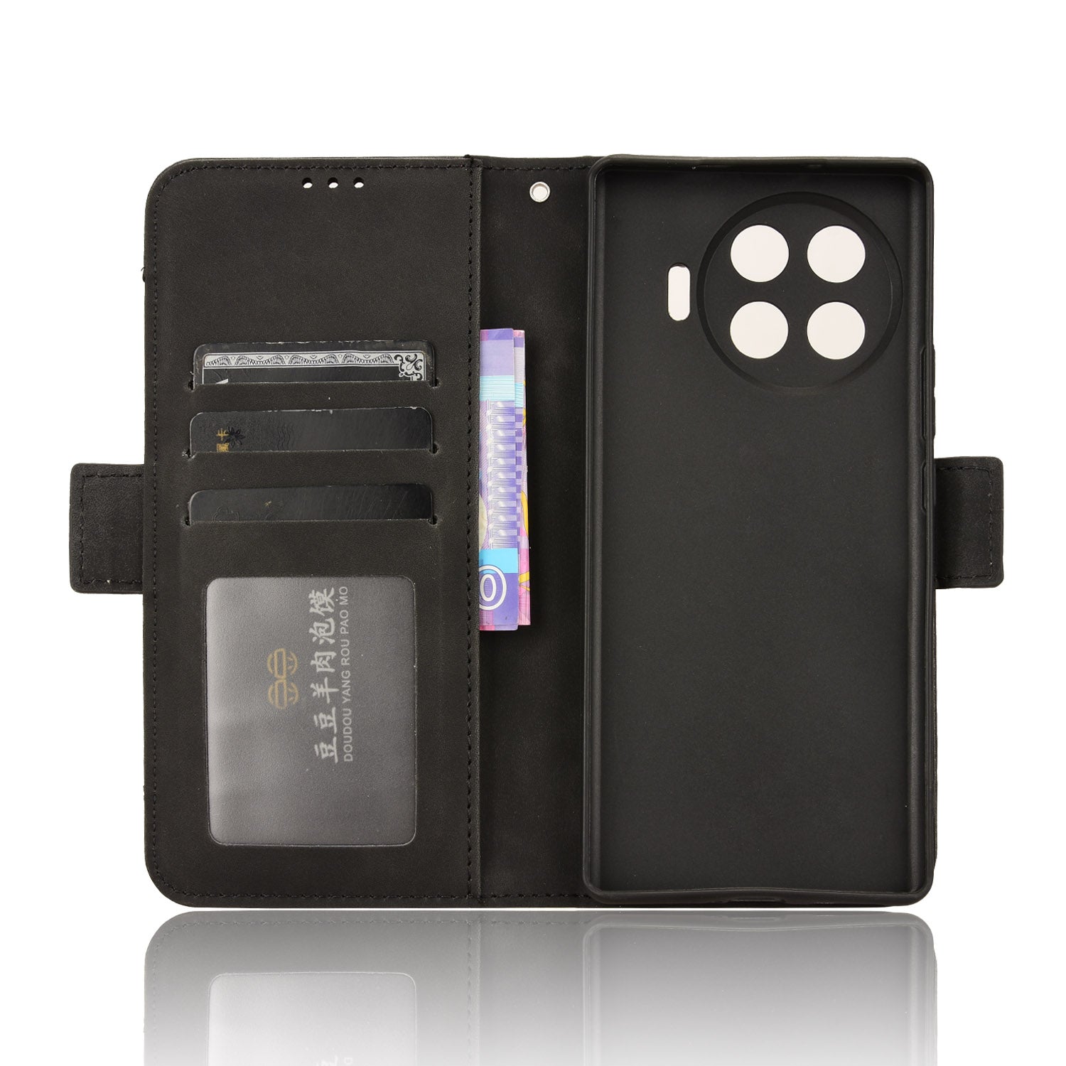 For Transsion Tecno Spark 20 Pro+ KJ7 Case Multiple Card Slots PU Leather Stand Phone Cover