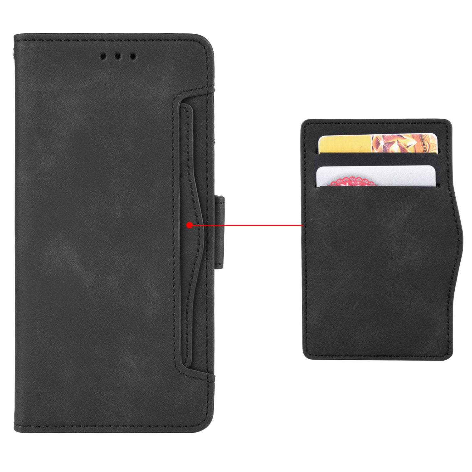 For Transsion Tecno Spark 20 Pro+ KJ7 Case Multiple Card Slots PU Leather Stand Phone Cover