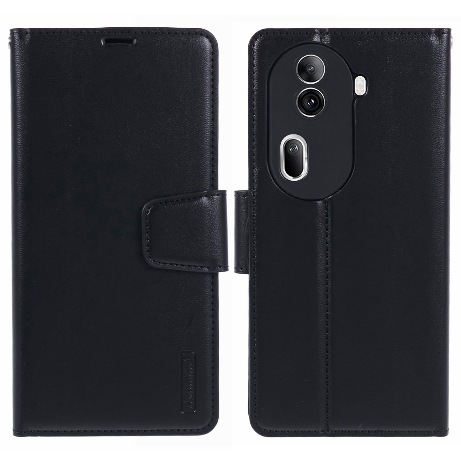 HANMAN Mill Series For Oppo Reno11 Pro 5G (Global) Case PU Leather Foldable Stand Phone Cover