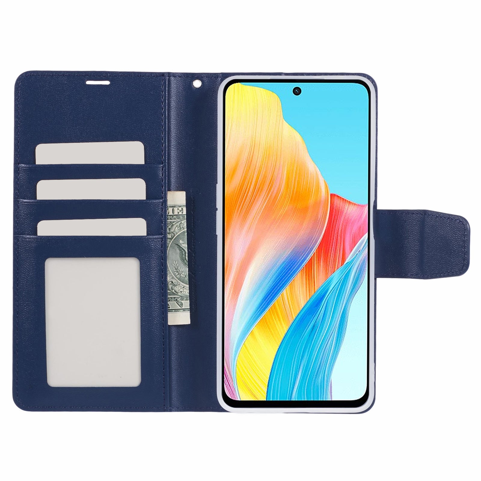 HANMAN Mill Series Phone Cover for Oppo A98 5G / A1 5G / F23 5G Wallet Phone Case PU Leather Flip Cover
