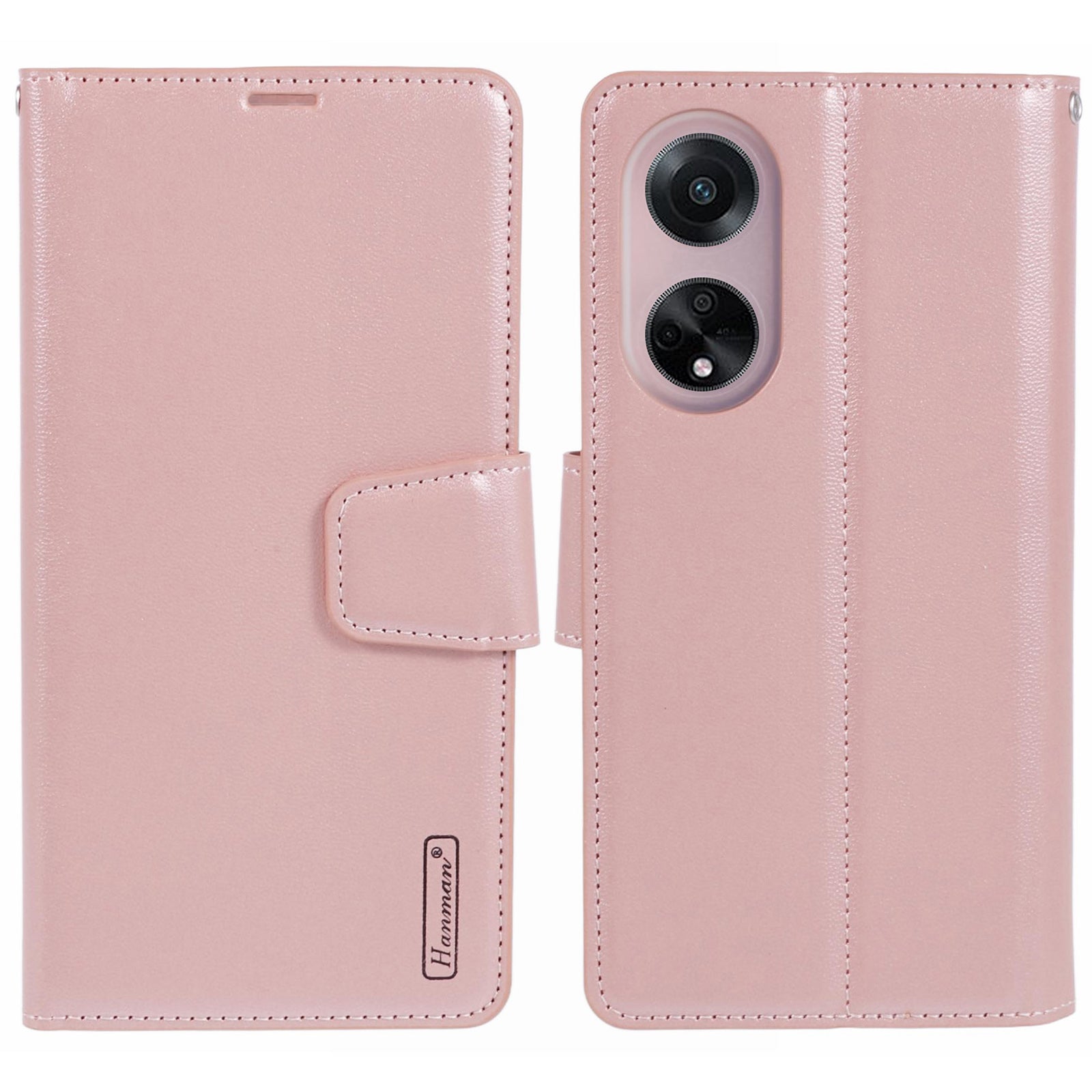 HANMAN Mill Series Phone Cover for Oppo A98 5G / A1 5G / F23 5G Wallet Phone Case PU Leather Flip Cover