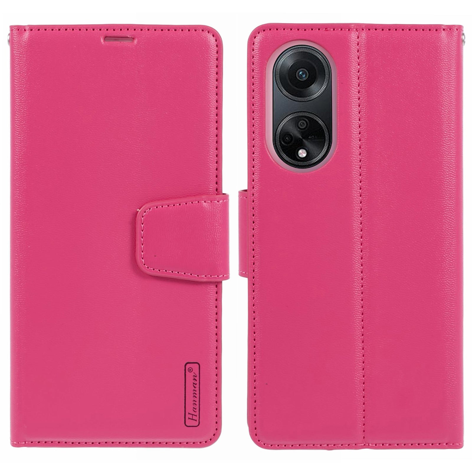 HANMAN Mill Series Phone Cover for Oppo A98 5G / A1 5G / F23 5G Wallet Phone Case PU Leather Flip Cover
