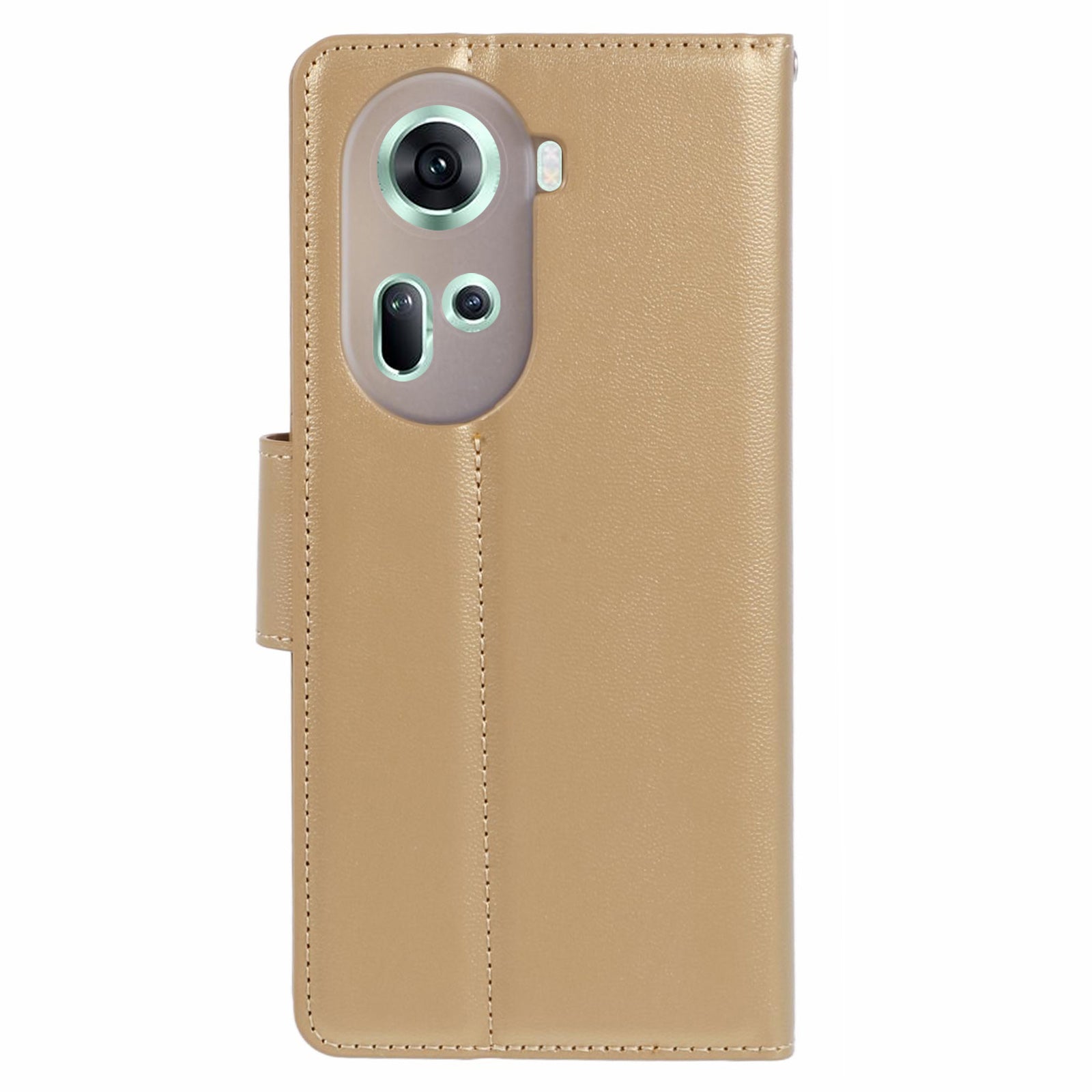 HANMAN Mill Series For Oppo Reno11 5G (Global) Magnetic Case PU Leather Phone Cover with Foldable Stand