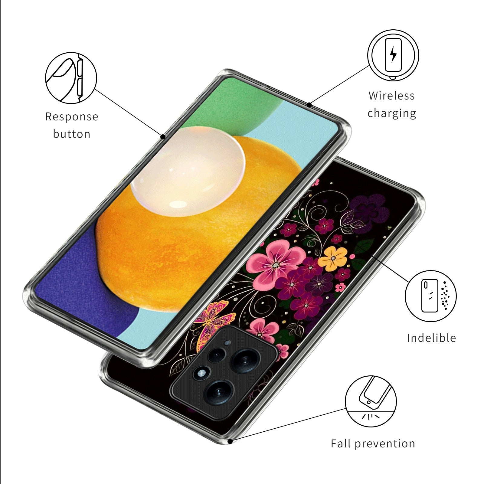 For Xiaomi Redmi Note 12 4G Case Pattern Design Slim Thin Flexible TPU Phone Cover