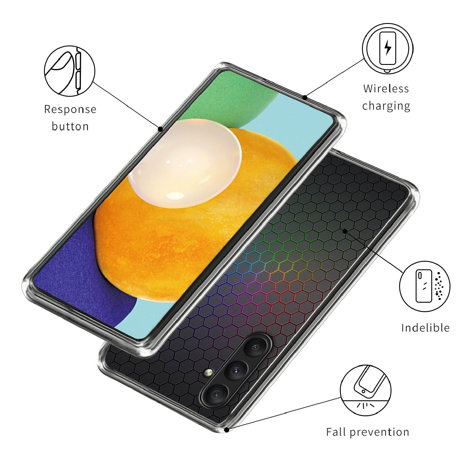 For Samsung Galaxy S23 FE Case Soft TPU Anti-Scratch Phone Cover Pattern Printed