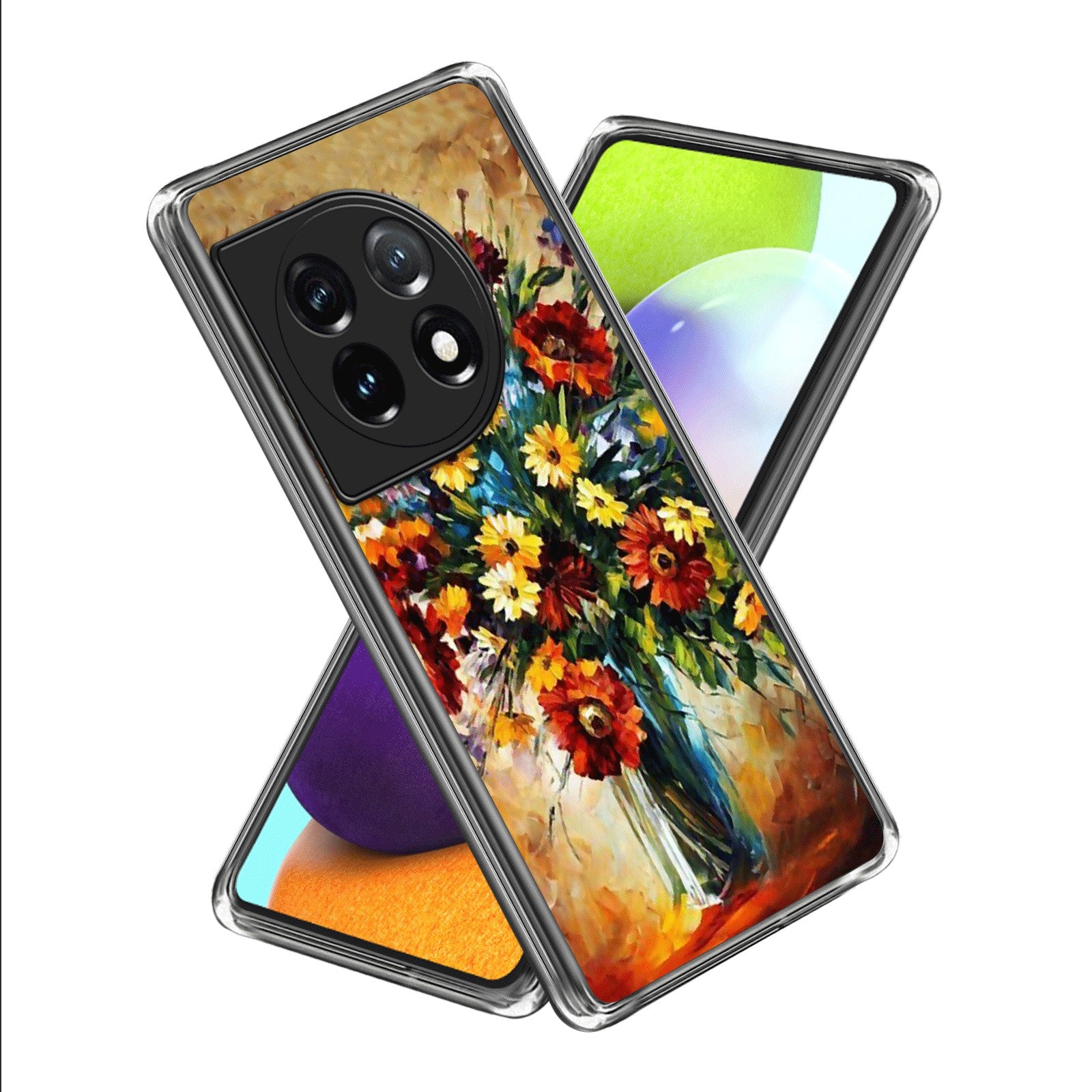 For OnePlus Ace 3 5G / 12R 5G Cell Phone Cases TPU Pattern Printed Shell
