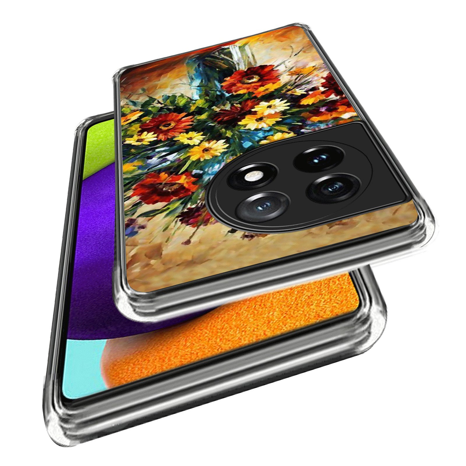 For OnePlus Ace 3 5G / 12R 5G Cell Phone Cases TPU Pattern Printed Shell
