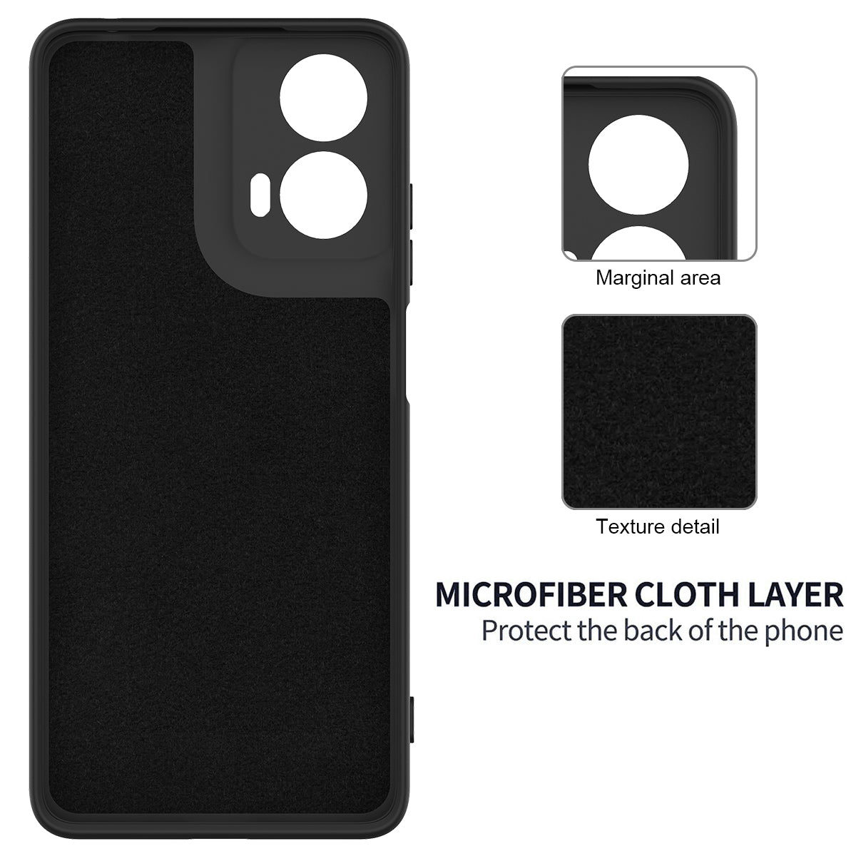 For Motorola Moto G24 Power Liquid Silicone Cell Phone Case Soft Lining Anti-scratch Back Cover