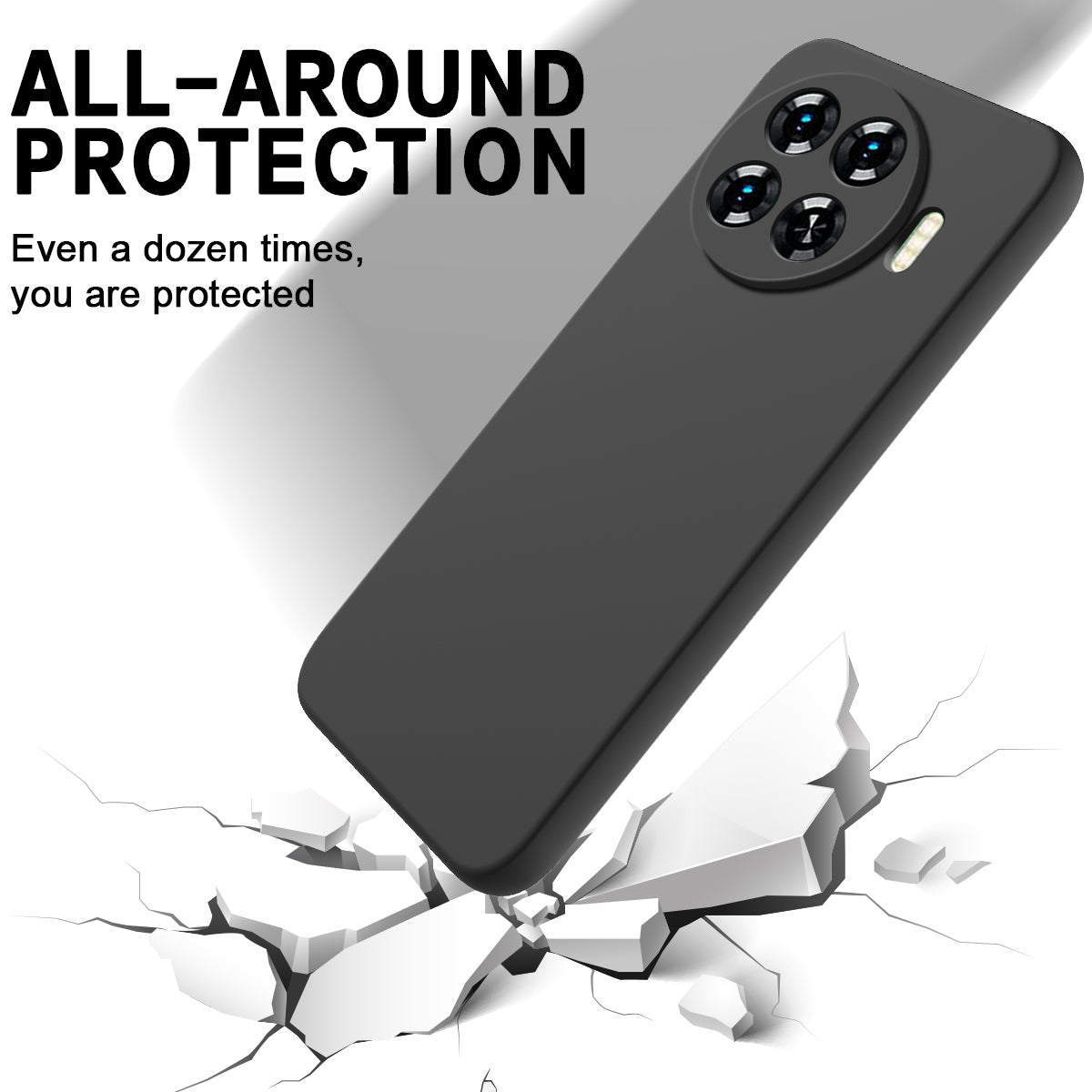 For Transsion Tecno Spark 20 Pro+ Case Soft Lining Liquid Silicone Drop-proof Phone Cover