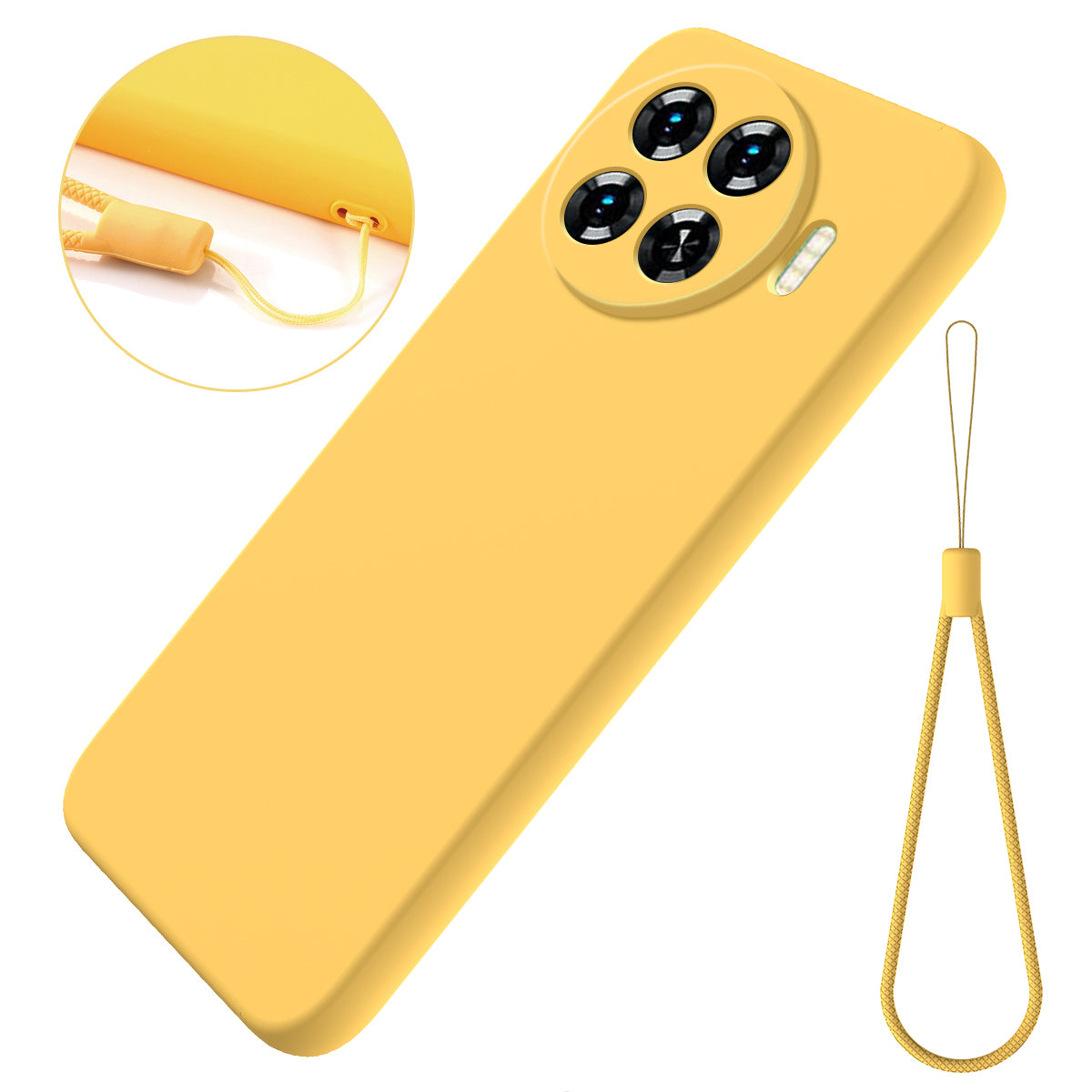 For Transsion Tecno Spark 20 Pro+ Case Soft Lining Liquid Silicone Drop-proof Phone Cover