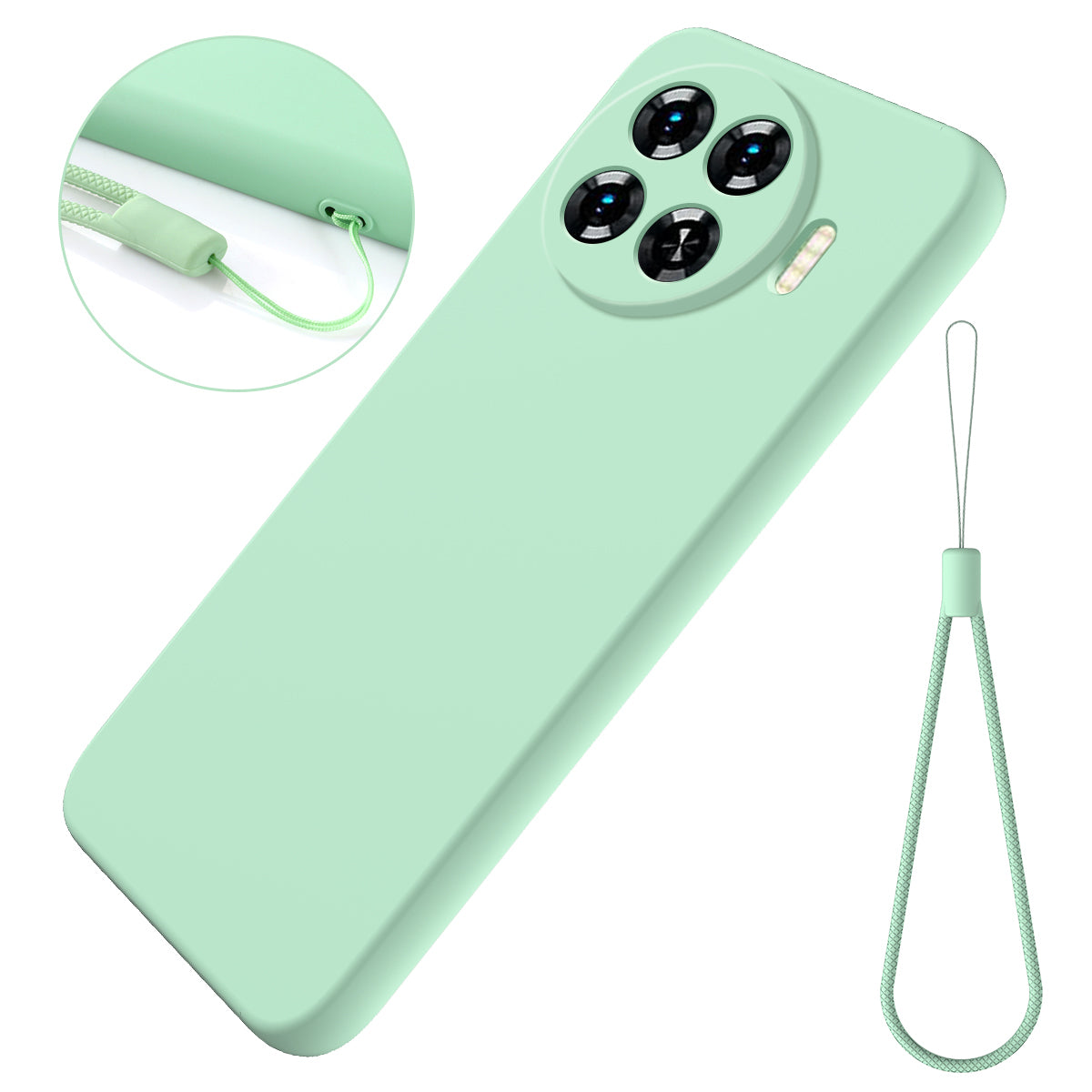 For Transsion Tecno Spark 20 Pro+ Case Soft Lining Liquid Silicone Drop-proof Phone Cover
