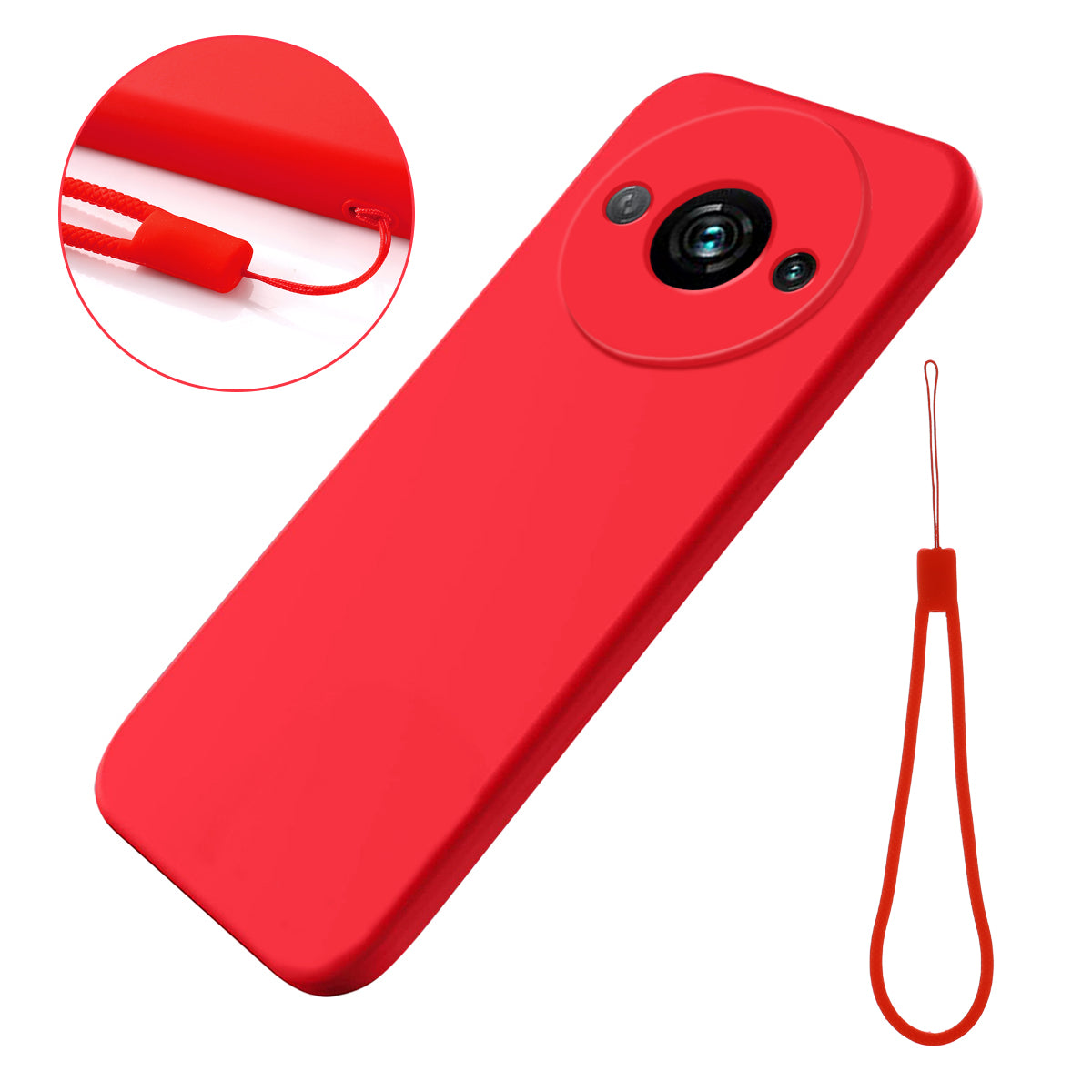 Cell Phone Case for Xiaomi Redmi A3 / Poco C61 4G Liquid Silicone Soft Lining Shockproof Cover