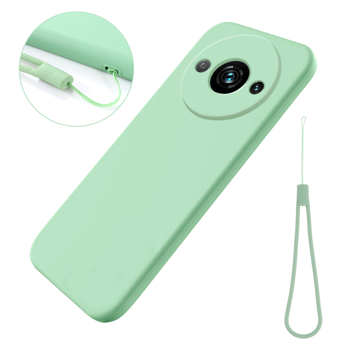 Cell Phone Case for Xiaomi Redmi A3 / Poco C61 4G Liquid Silicone Soft Lining Shockproof Cover