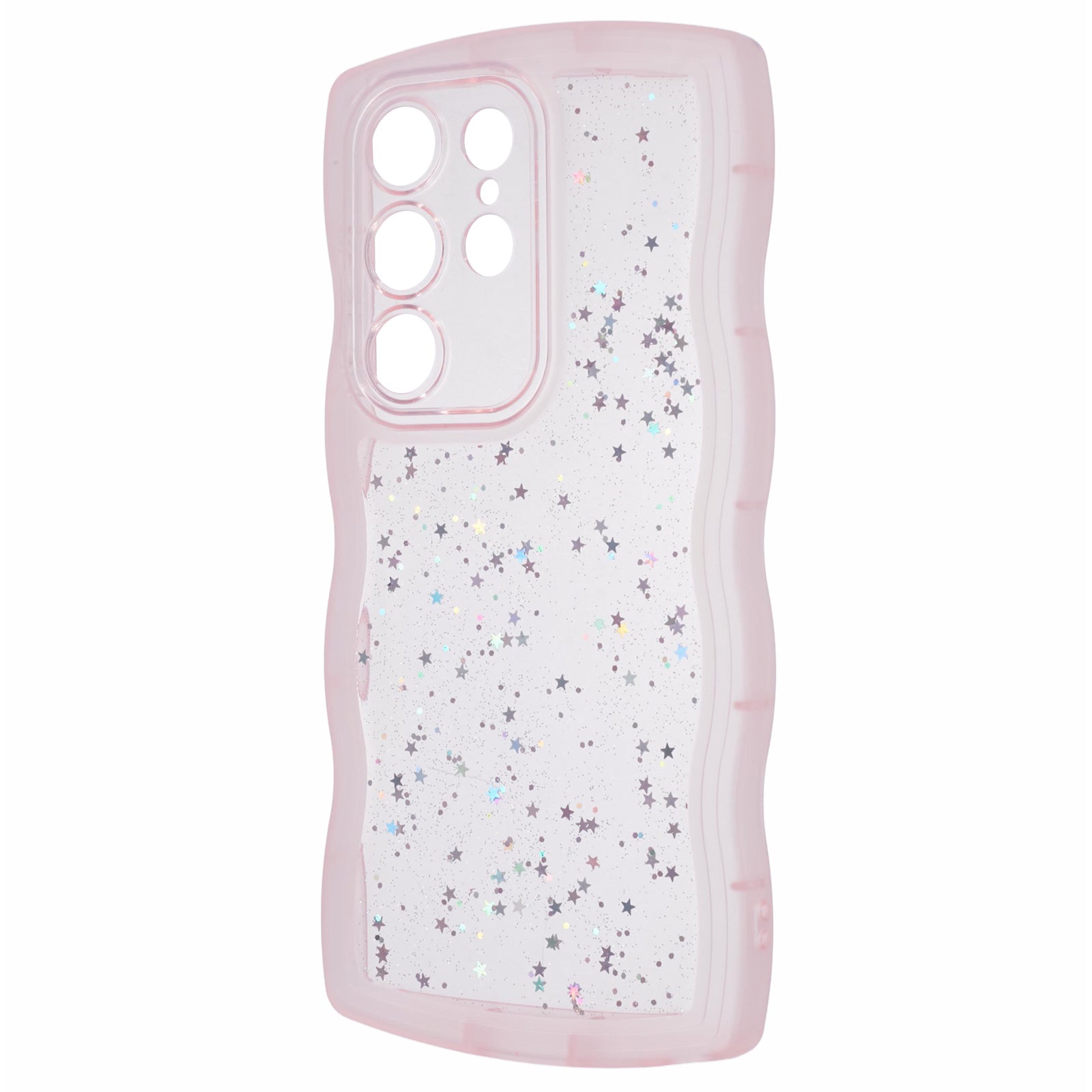 JTW Series for Samsung Galaxy S22 Ultra 5G Cell Phone Case TPU Glitter Sparkle Wavy Edge Cover