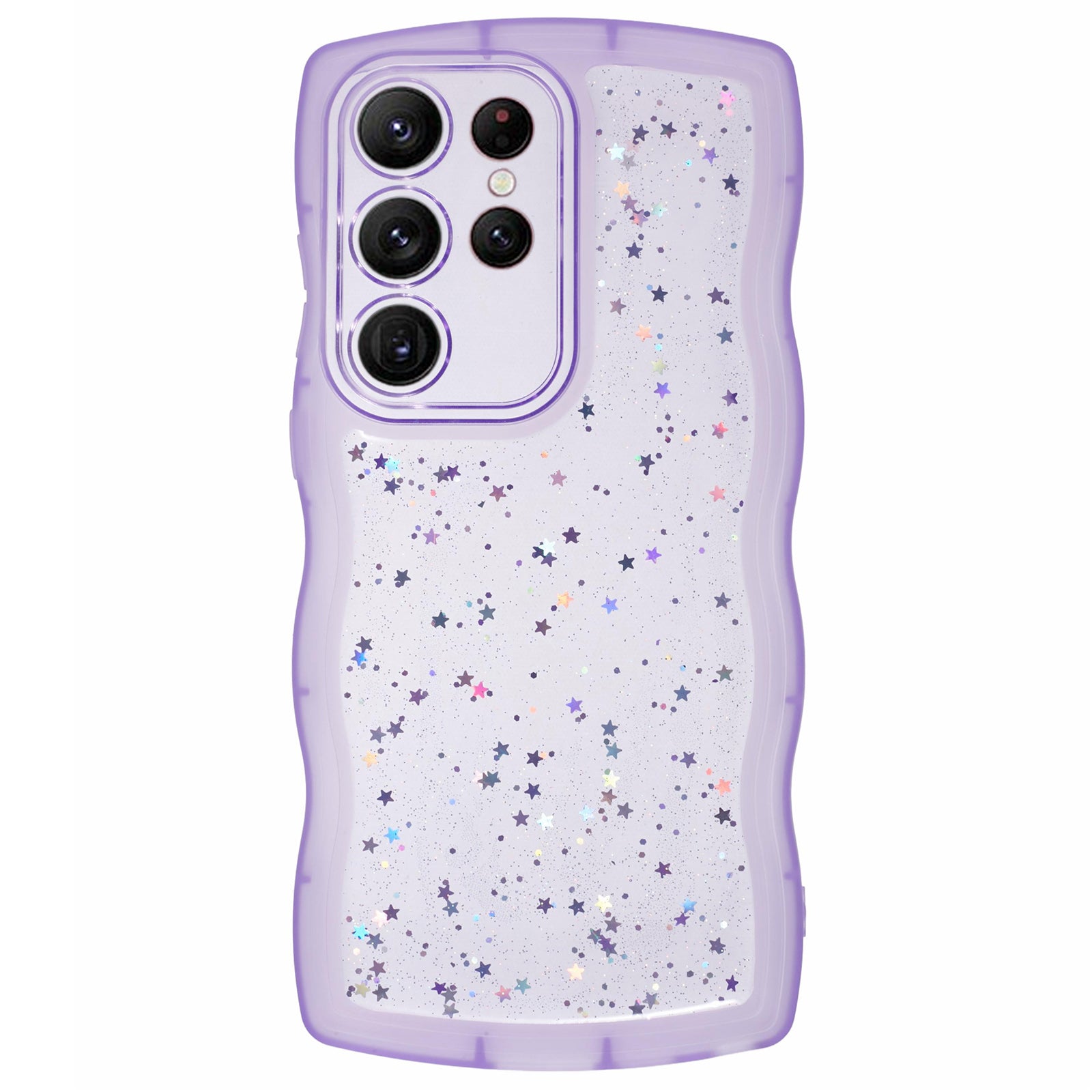 JTW Series for Samsung Galaxy S23 Ultra Case Wavy Edge Epoxy TPU Phone Case