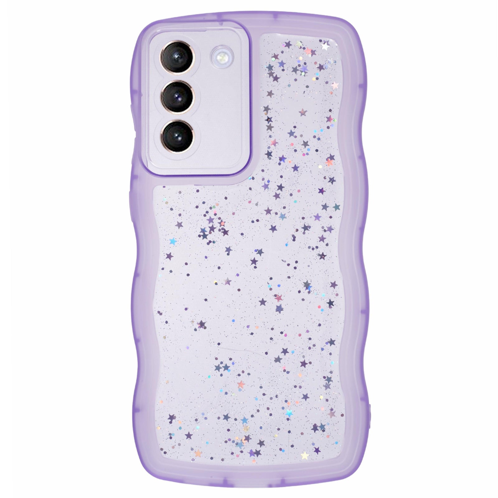 JTW Series for Samsung Galaxy S21+ 5G TPU Case Wavy Edge Epoxy Shockproof Phone Cover