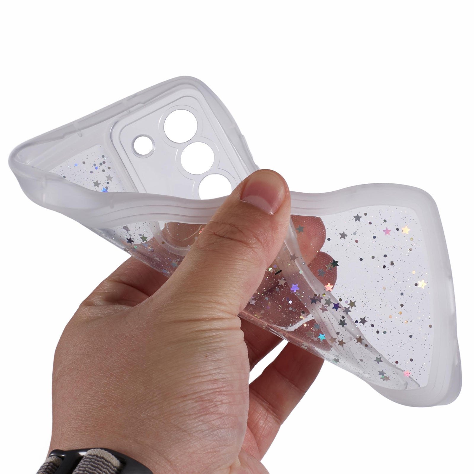 JTW Series for Samsung Galaxy S22+ 5G Wavy Edge TPU Case Anti-Drop Epoxy Phone Cover