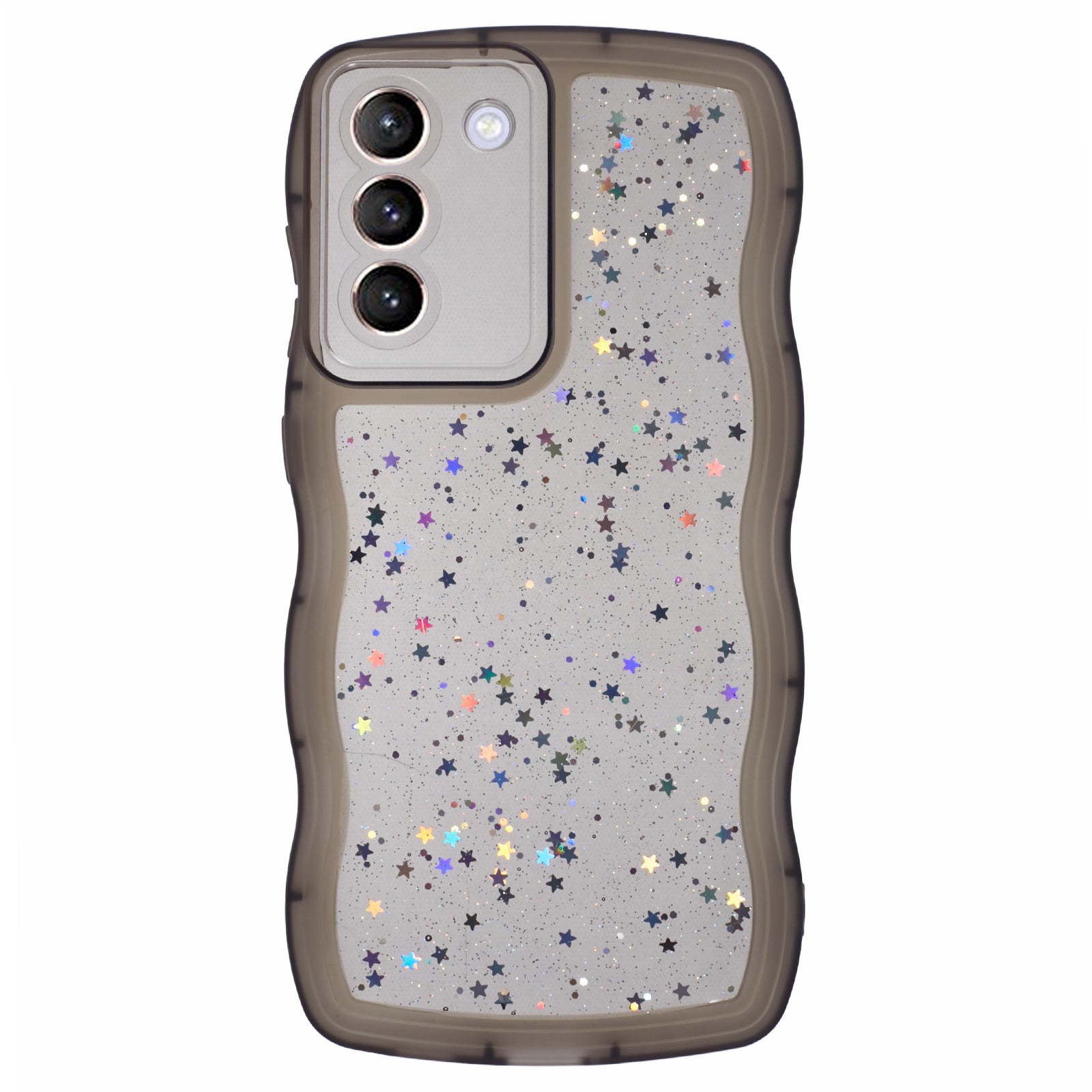 JTW Series for Samsung Galaxy S22+ 5G Wavy Edge TPU Case Anti-Drop Epoxy Phone Cover