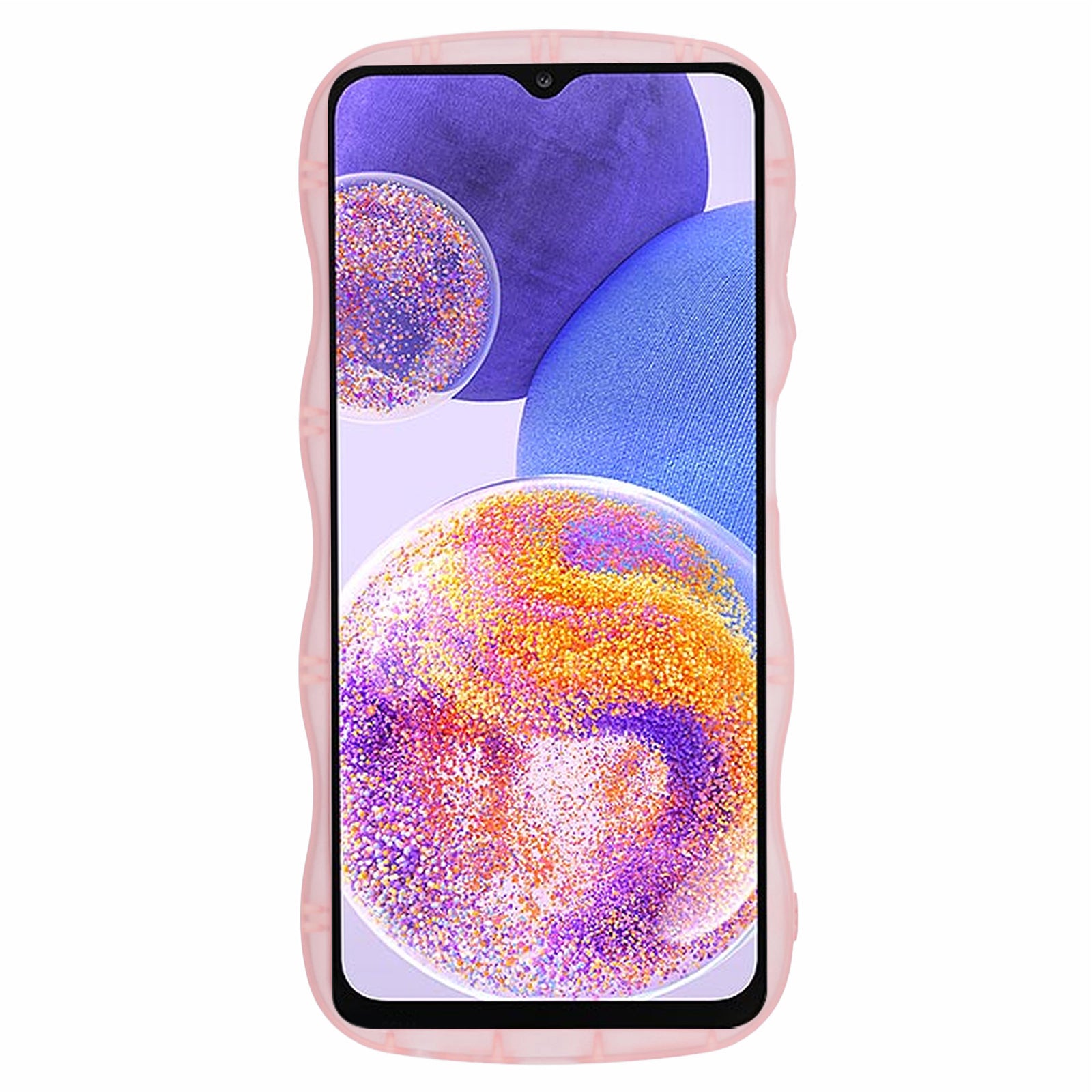 JTW Series for Samsung Galaxy A23 4G / A23 5G (Global Version) Case Glitter Stars TPU Phone Cover Wavy Edge
