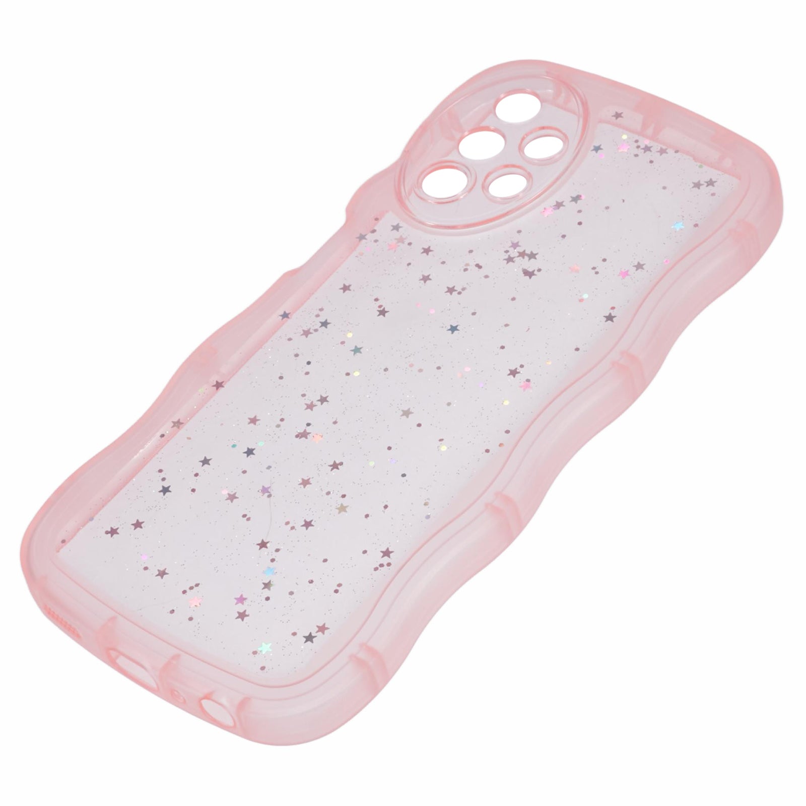 JTW Series for Samsung Galaxy A53 5G TPU Case Glitter Stars Wavy Edge Slim Phone Cover