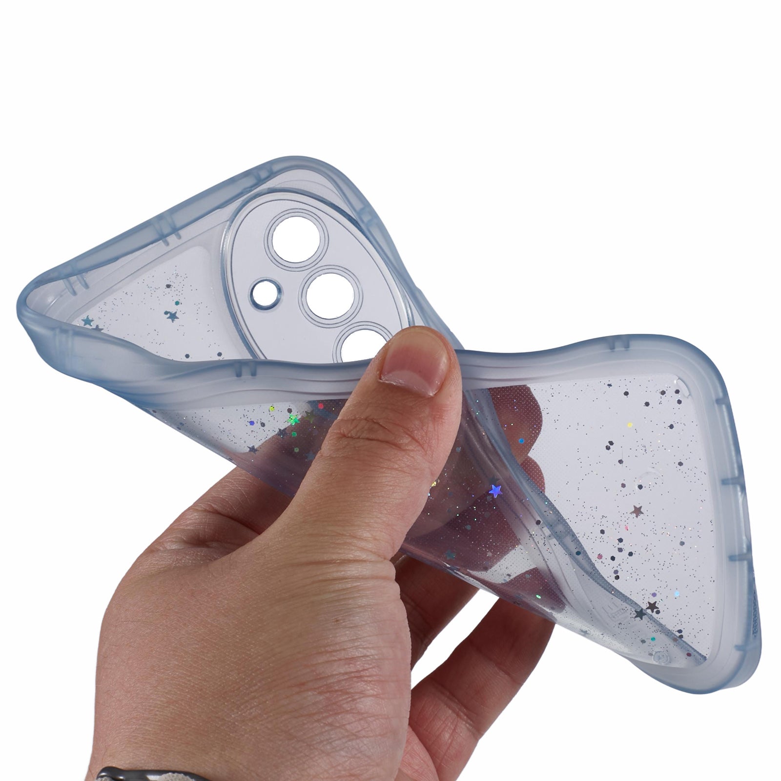 JTW Series for Samsung Galaxy A54 5G TPU Case Anti-scratch Epoxy Wavy Edge Back Phone Cover