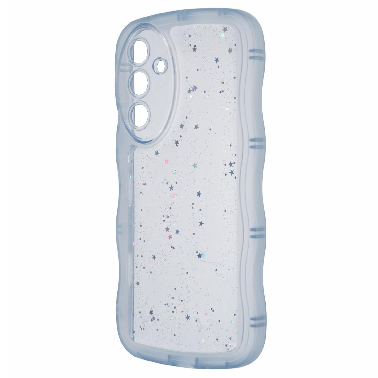 JTW Series for Samsung Galaxy A34 5G Case Wavy Edge Shiny Stars TPU Phone Cover
