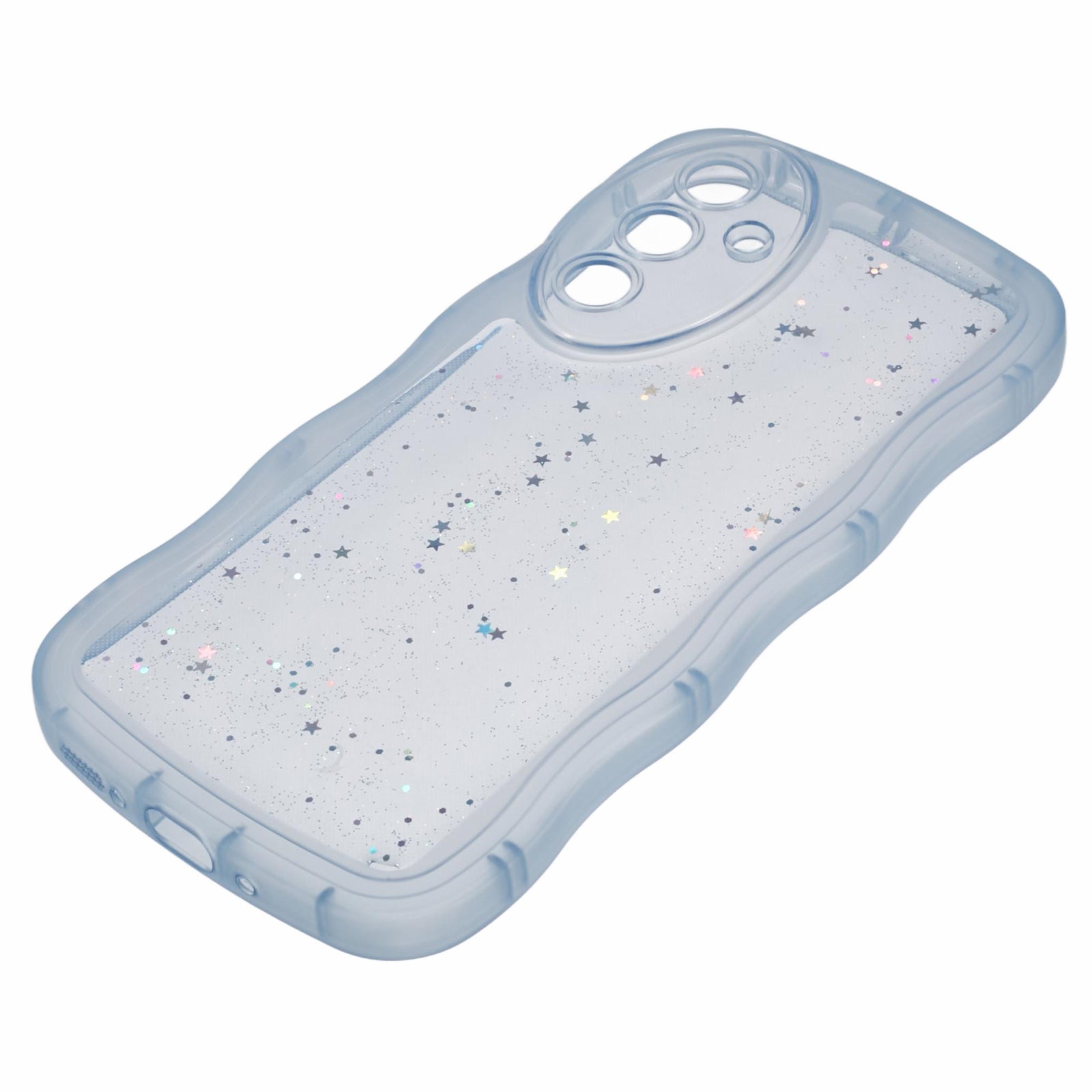 JTW Series for Samsung Galaxy A34 5G Case Wavy Edge Shiny Stars TPU Phone Cover