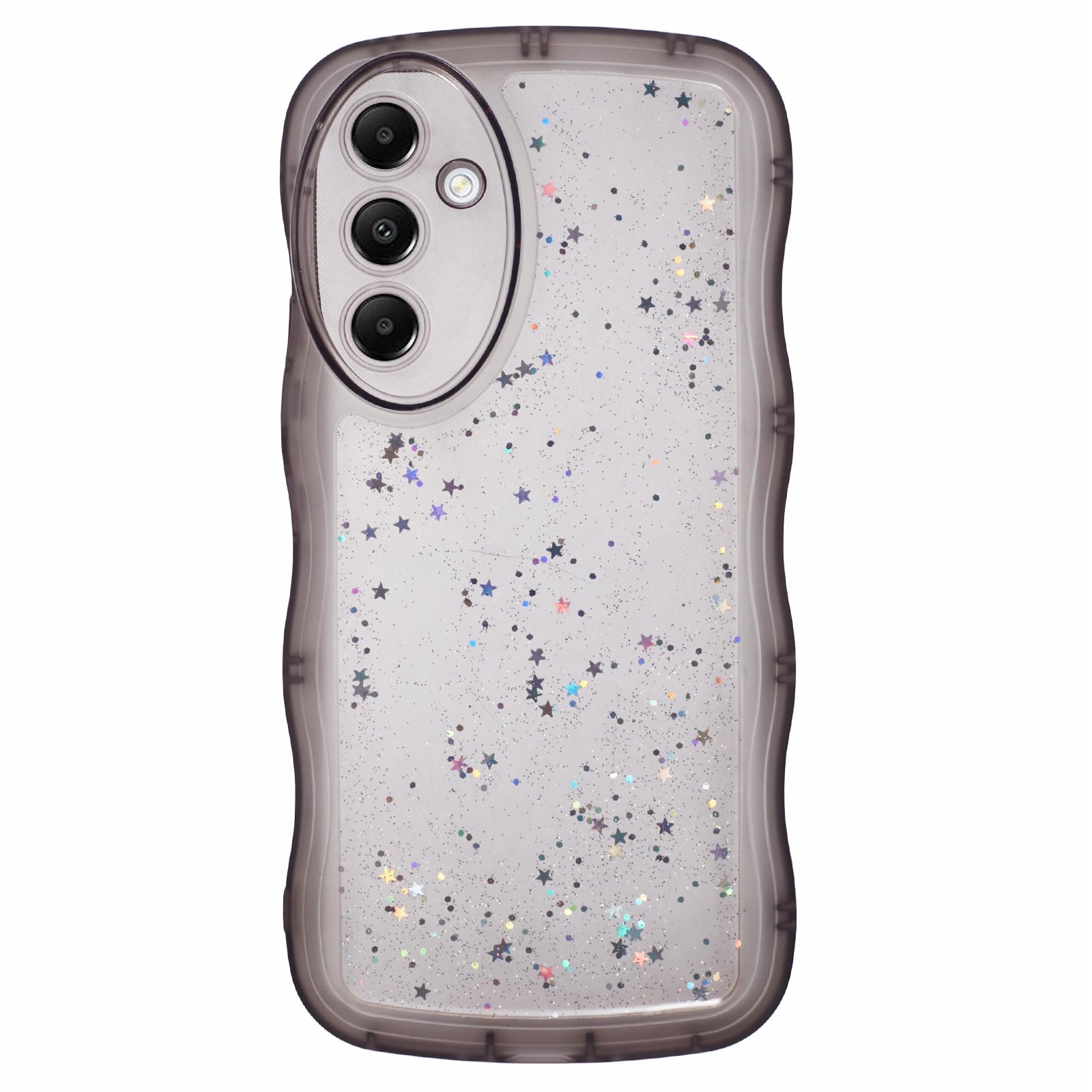 JTW Series for Samsung Galaxy A34 5G Case Wavy Edge Shiny Stars TPU Phone Cover