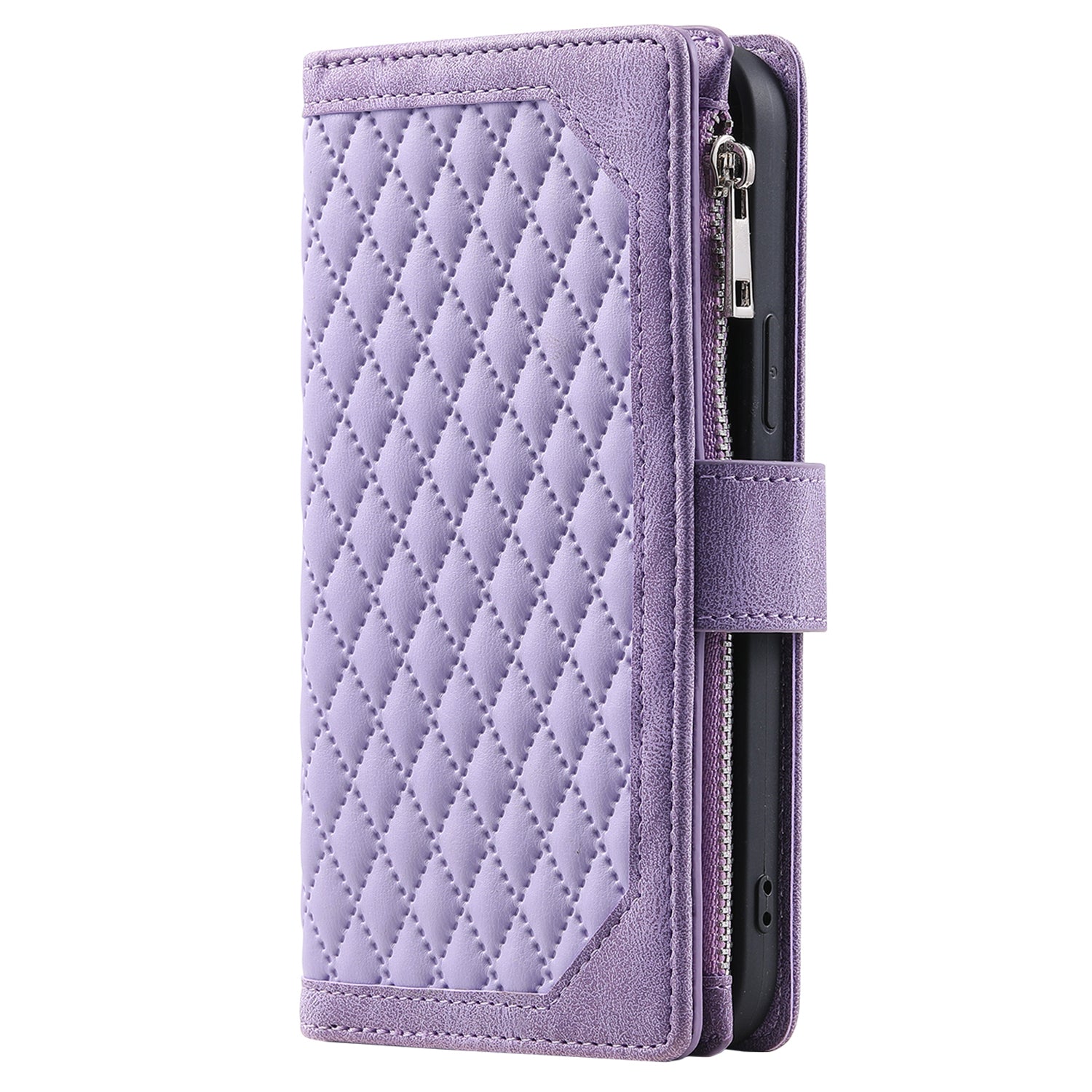 For Xiaomi Redmi Note 13 Pro+ 5G Case Zipper Pocket Flip Leather Phone Cover with Wrist Strap
