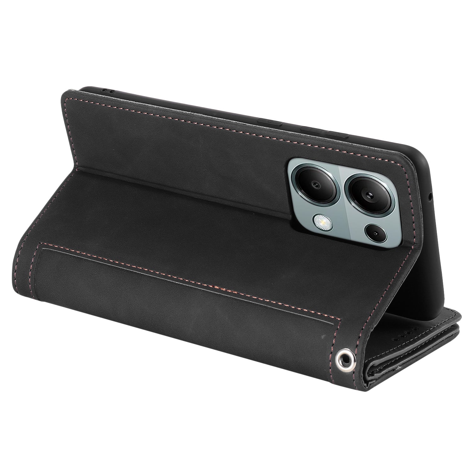 For Xiaomi Redmi Note 13 Pro 4G / Poco M6 Pro 4G Cover 9 Card Slots Wallet PU Leather Foldable Stand Phone Case