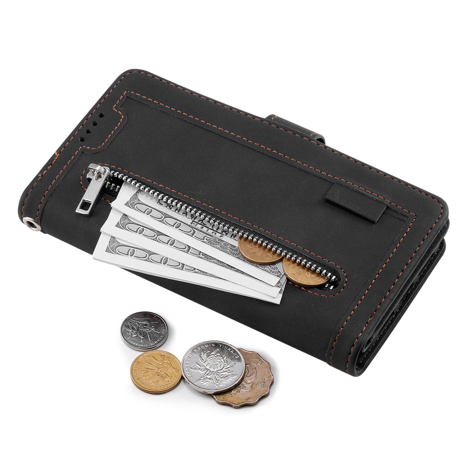 For Xiaomi Redmi Note 13 Pro 4G / Poco M6 Pro 4G Cover 9 Card Slots Wallet PU Leather Foldable Stand Phone Case