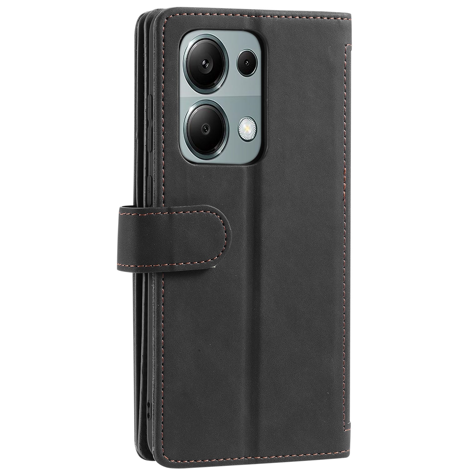 For Xiaomi Redmi Note 13 Pro 4G / Poco M6 Pro 4G Cover 9 Card Slots Wallet PU Leather Foldable Stand Phone Case