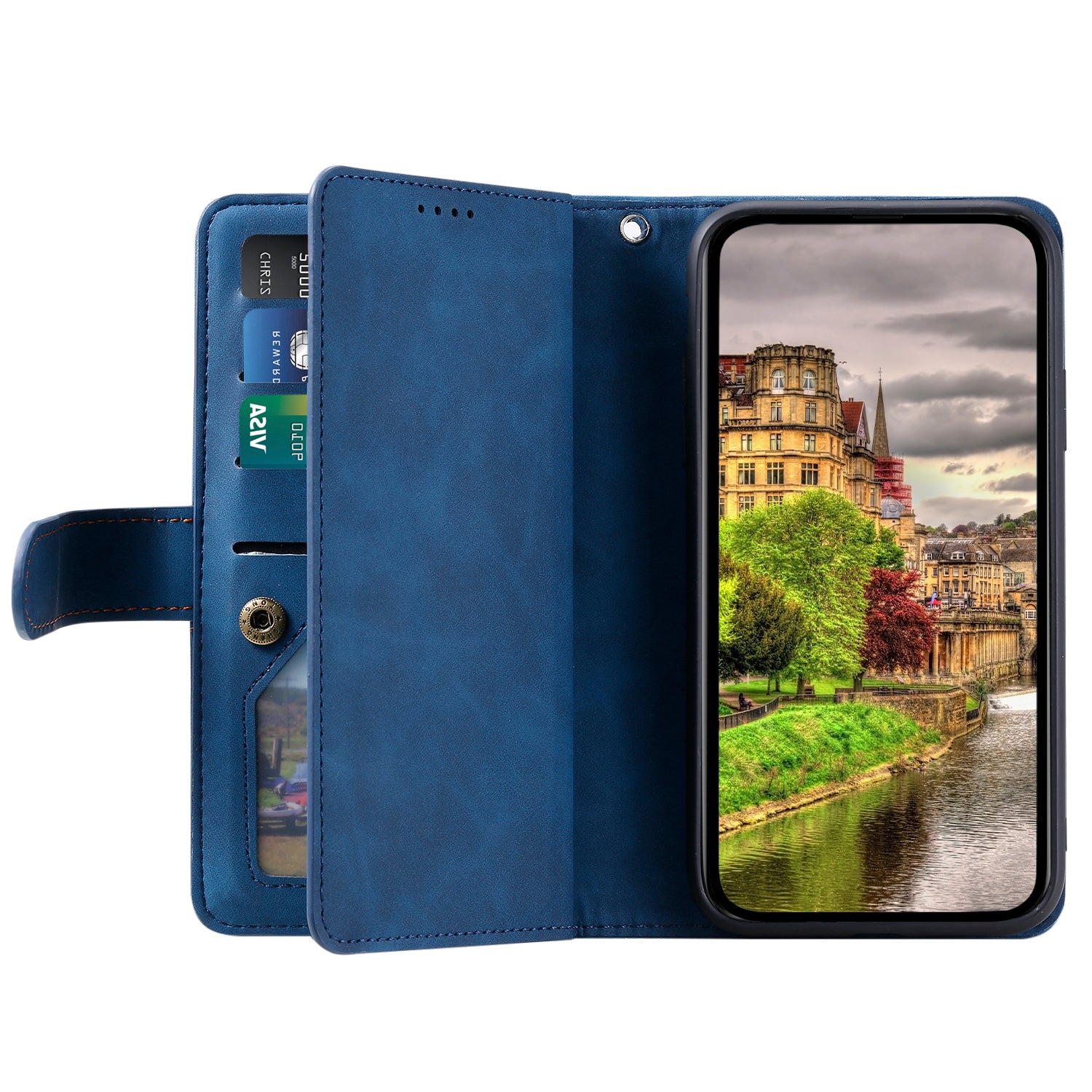 For Xiaomi Redmi Note 13 Pro+ 5G Case 9 Card Slots Stand Leather Retro Phone Cover