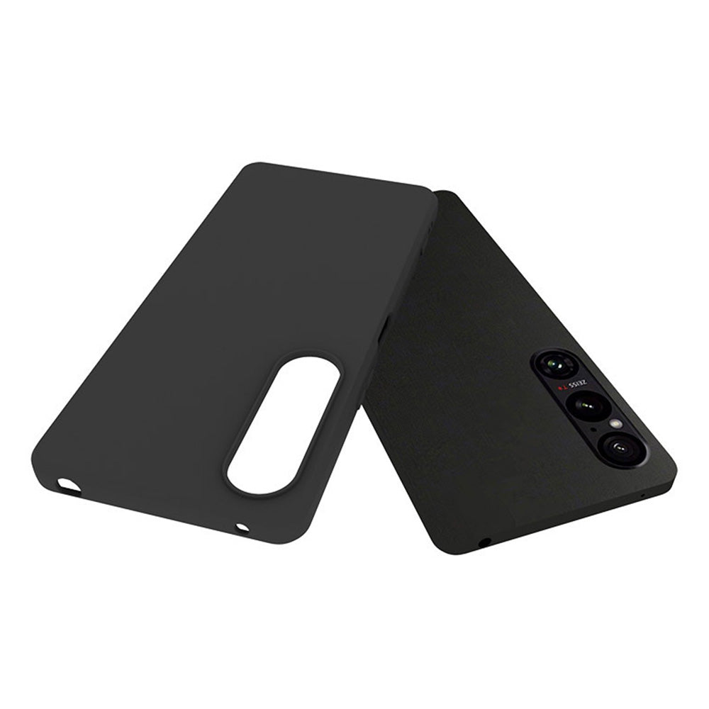 For Sony Xperia 1 VI Case Matte Soft TPU Protective Phone Cover (Big Rear Lens Hole)