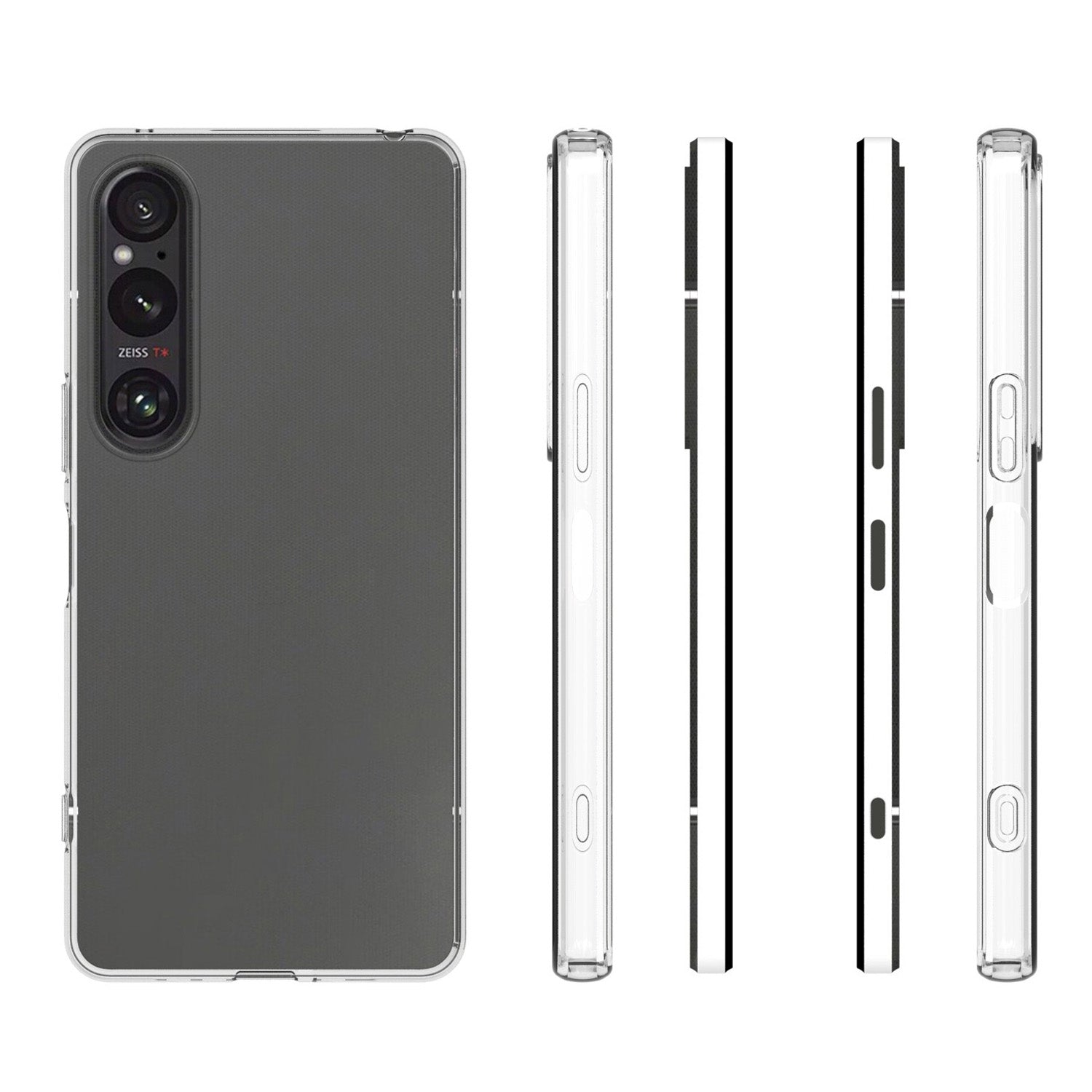 For Sony Xperia 1 VI Case Clear TPU Scratch Resistant Phone Cover