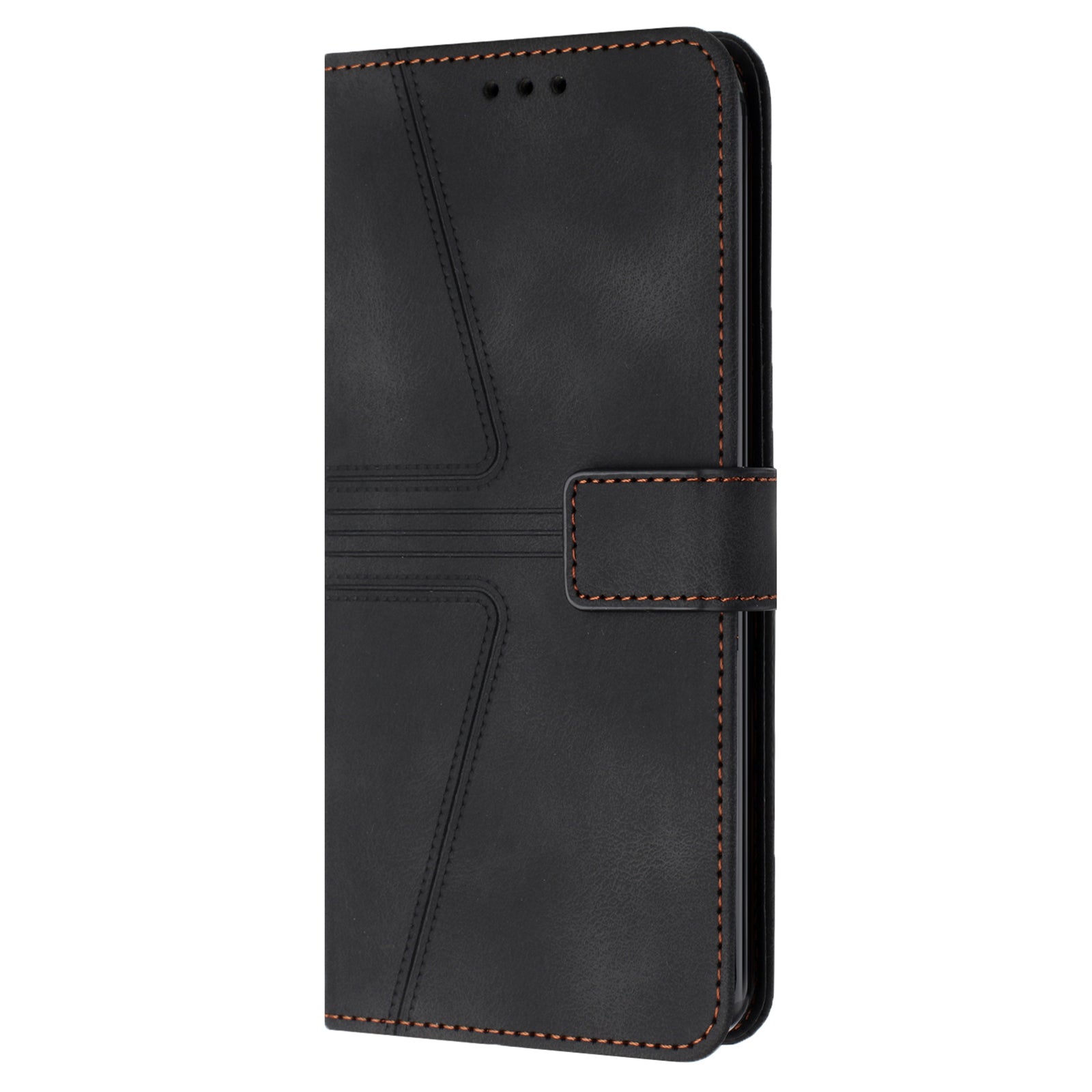 For Samsung Galaxy A54 5G Magnetic Phone Case Triangle Imprinted Solid Color Cover