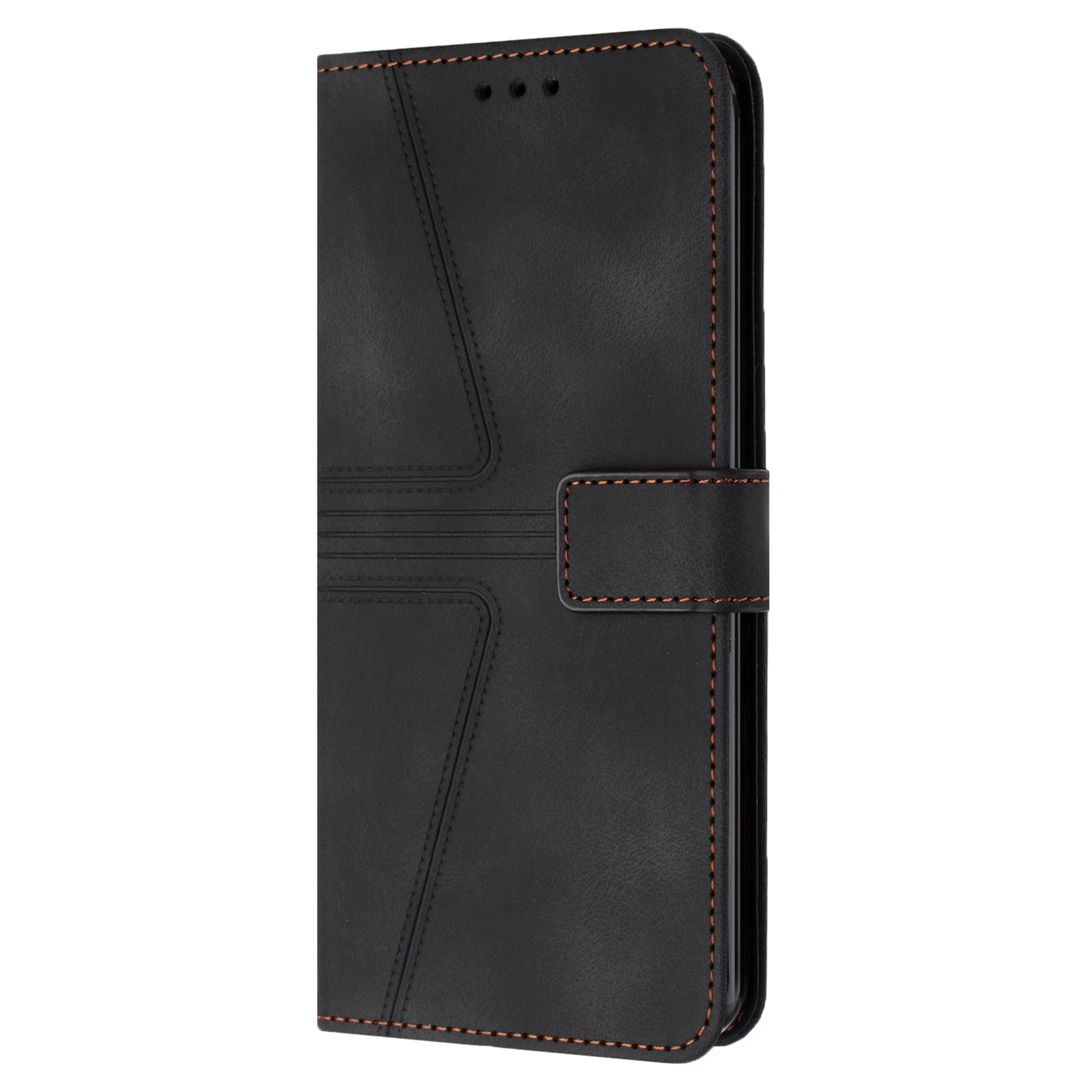 For Samsung Galaxy S23 Ultra Case Triangle Imprinted Wallet Phone Leather Protective Cover