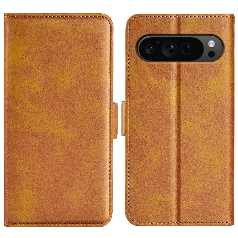 For Google Pixel 9 Pro Cell Phone Case Leather Wallet Phone Cover with Magnetic Clasp