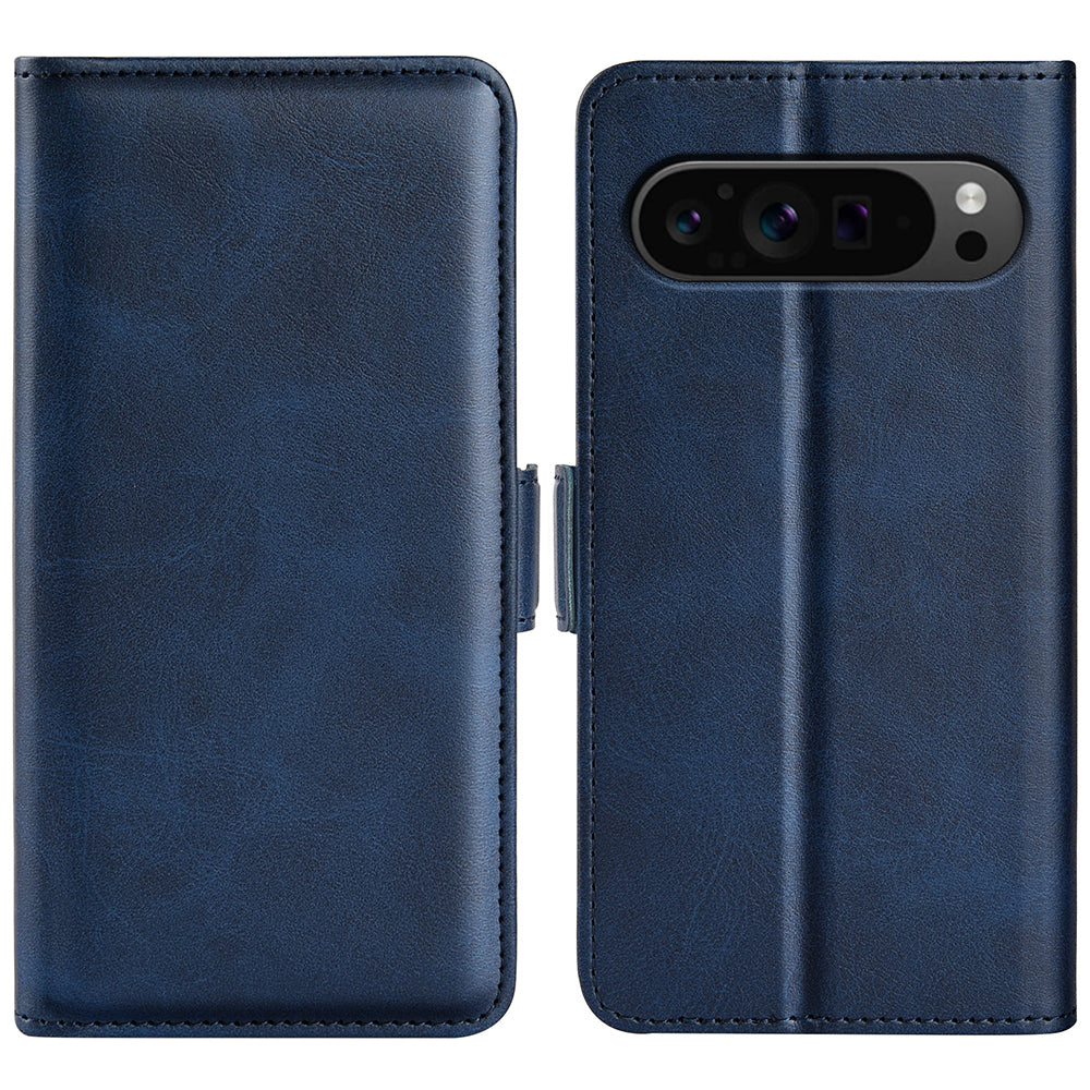 For Google Pixel 9 Pro Cell Phone Case Leather Wallet Phone Cover with Magnetic Clasp