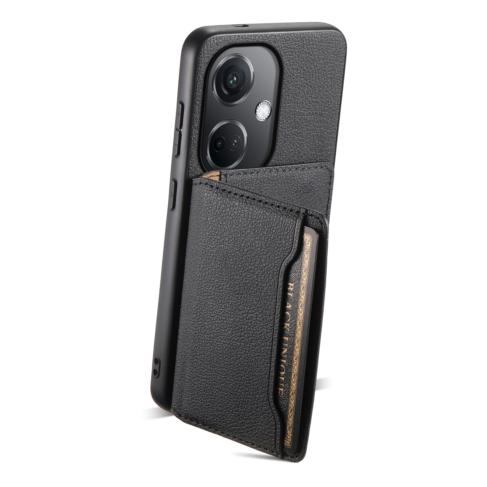 For Oppo K11 5G Case Calf Texture Leather+PC+TPU Phone Cover with 5 Card Slots