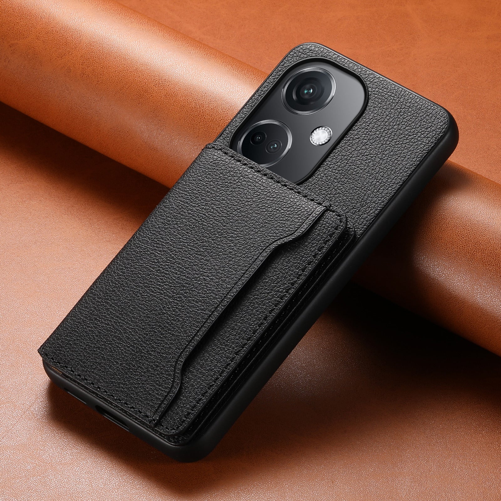 For Oppo K11 5G Case Calf Texture Leather+PC+TPU Phone Cover with 5 Card Slots