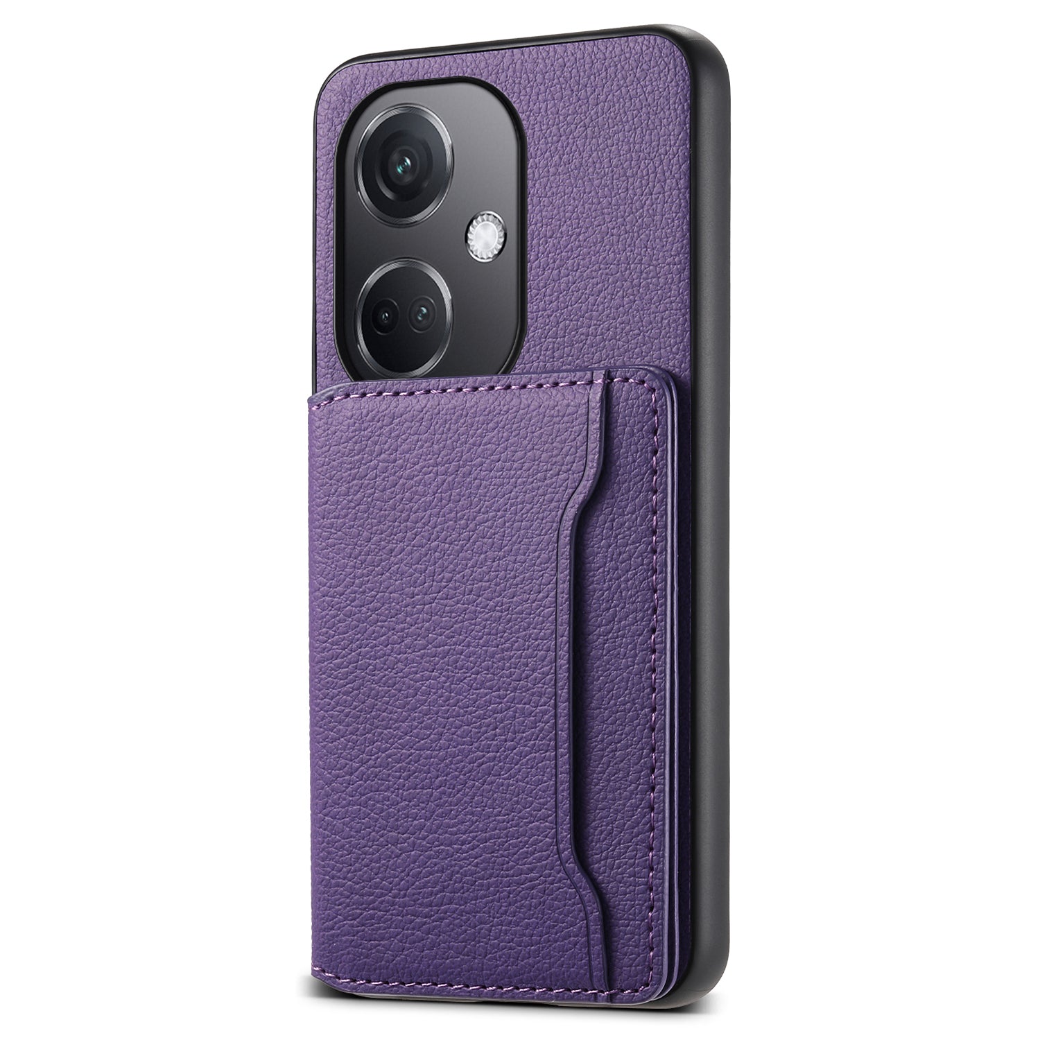 For Oppo K11 5G Case Calf Texture Leather+PC+TPU Phone Cover with 5 Card Slots